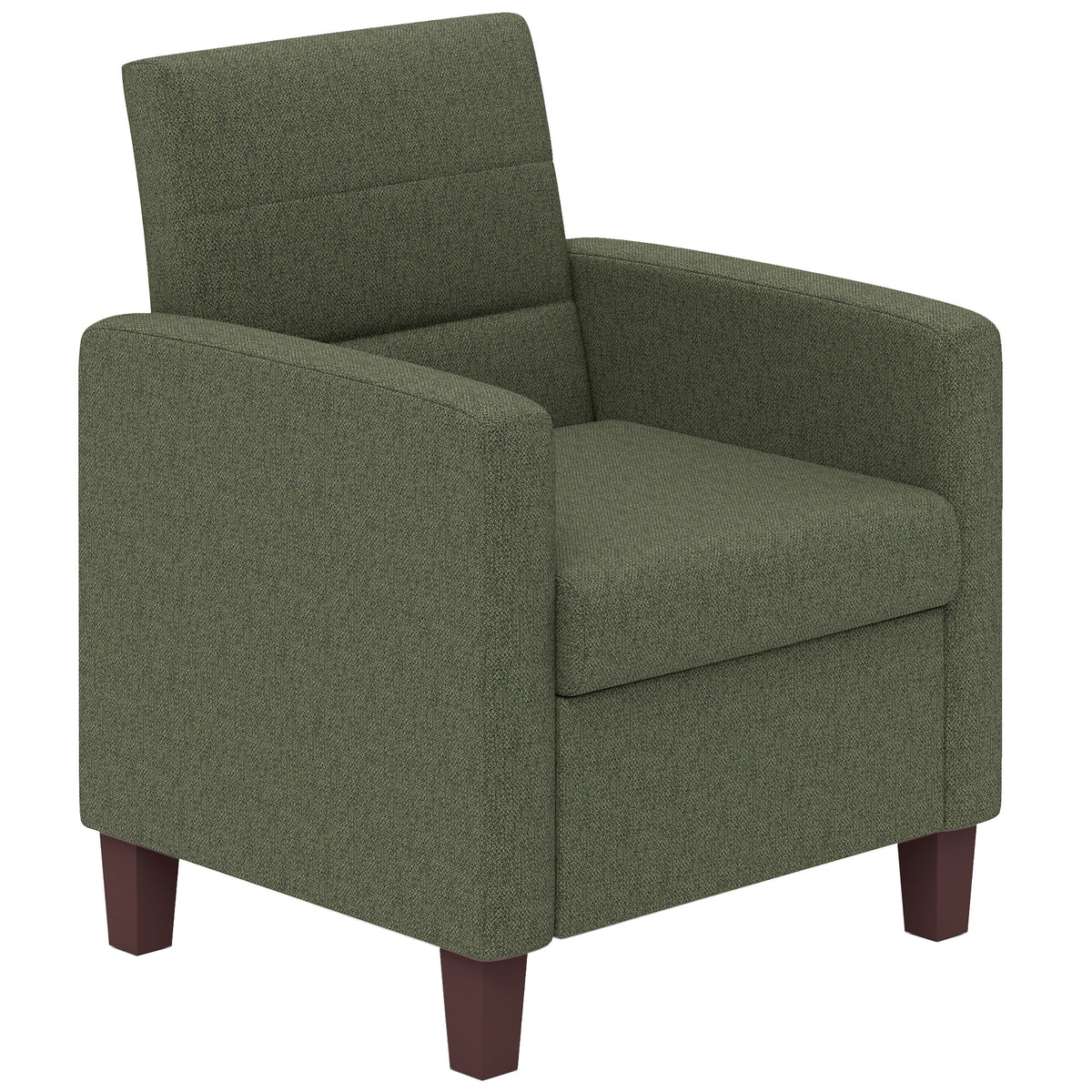 Armchair Linen Dark Green 28"W-DECOROLALA