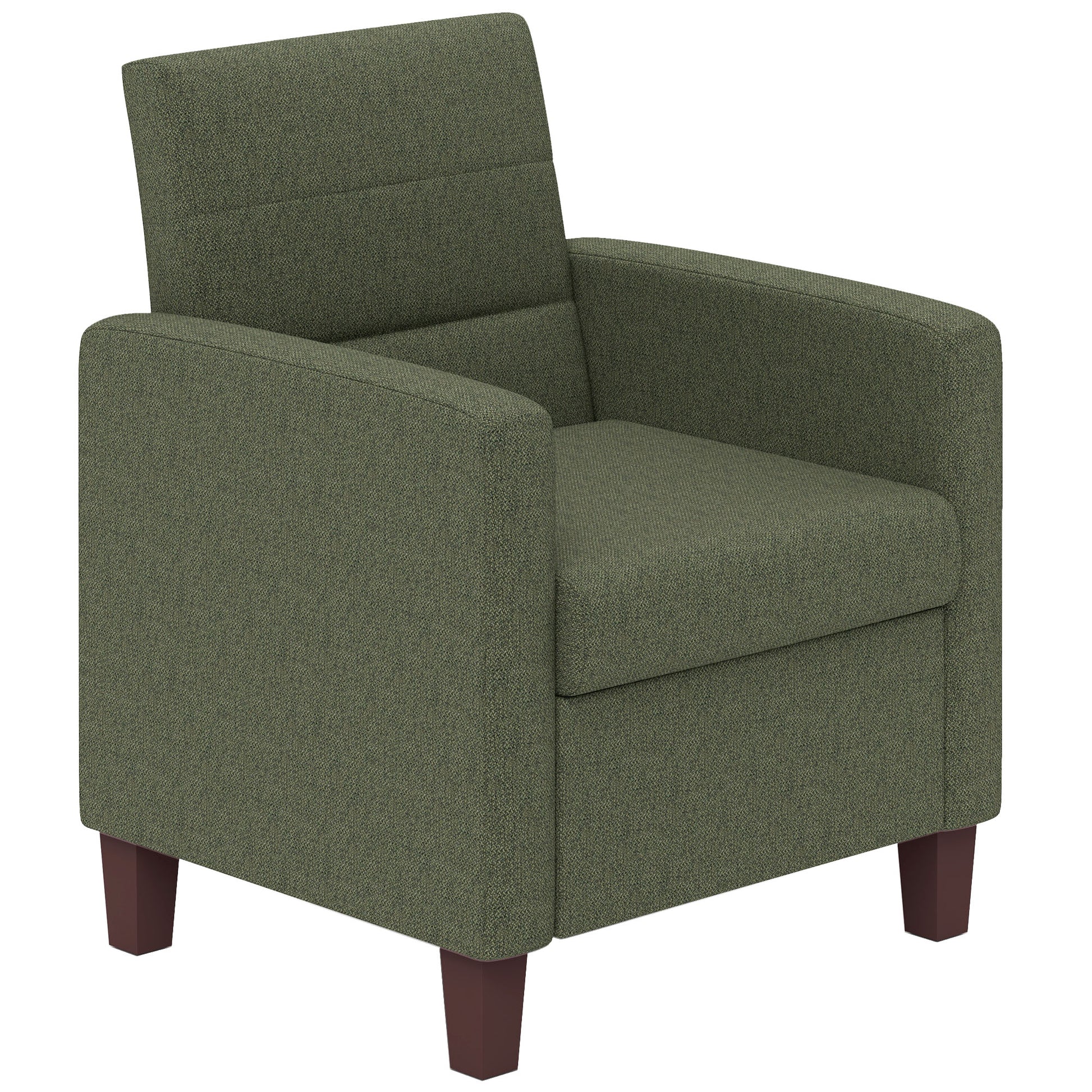 Armchair Linen Dark Green 28"W-DECOROLALA