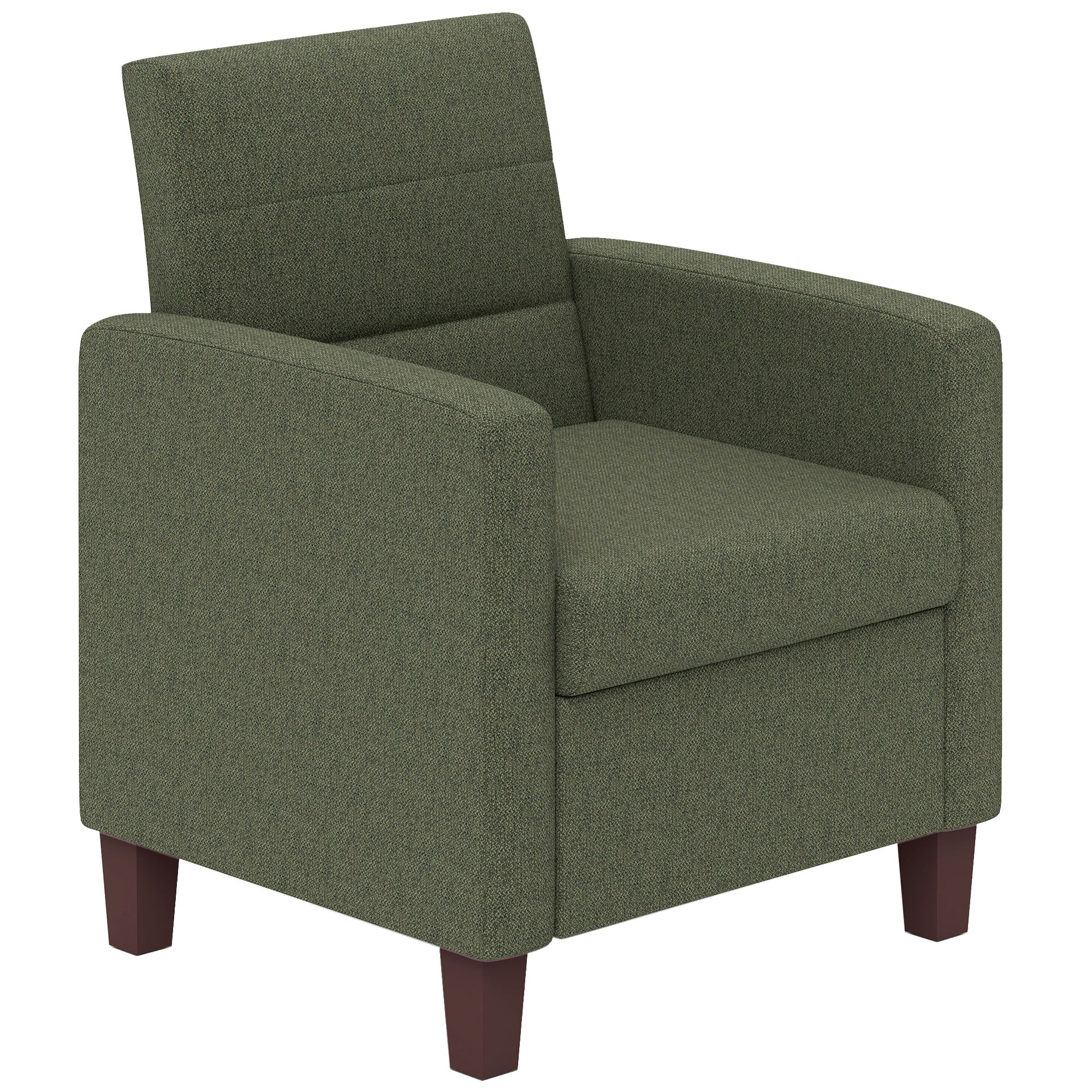 Armchair Linen Dark Green 28"W-DECOROLALA
