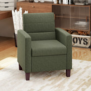 Armchair Linen Dark Green 28"W-DECOROLALA