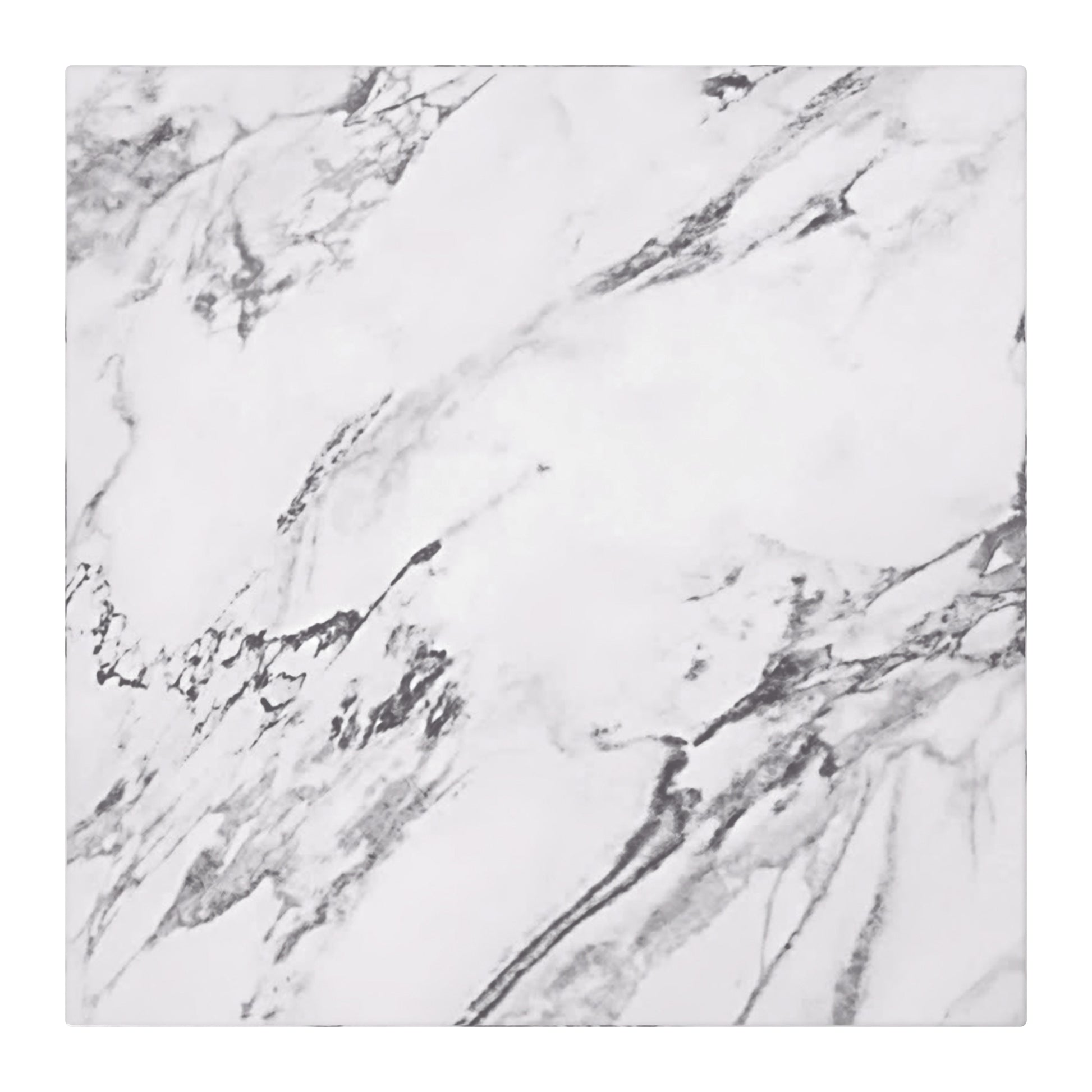 Artemis Square Side Table - Bulgari White Marble Finish-DECOROLALA