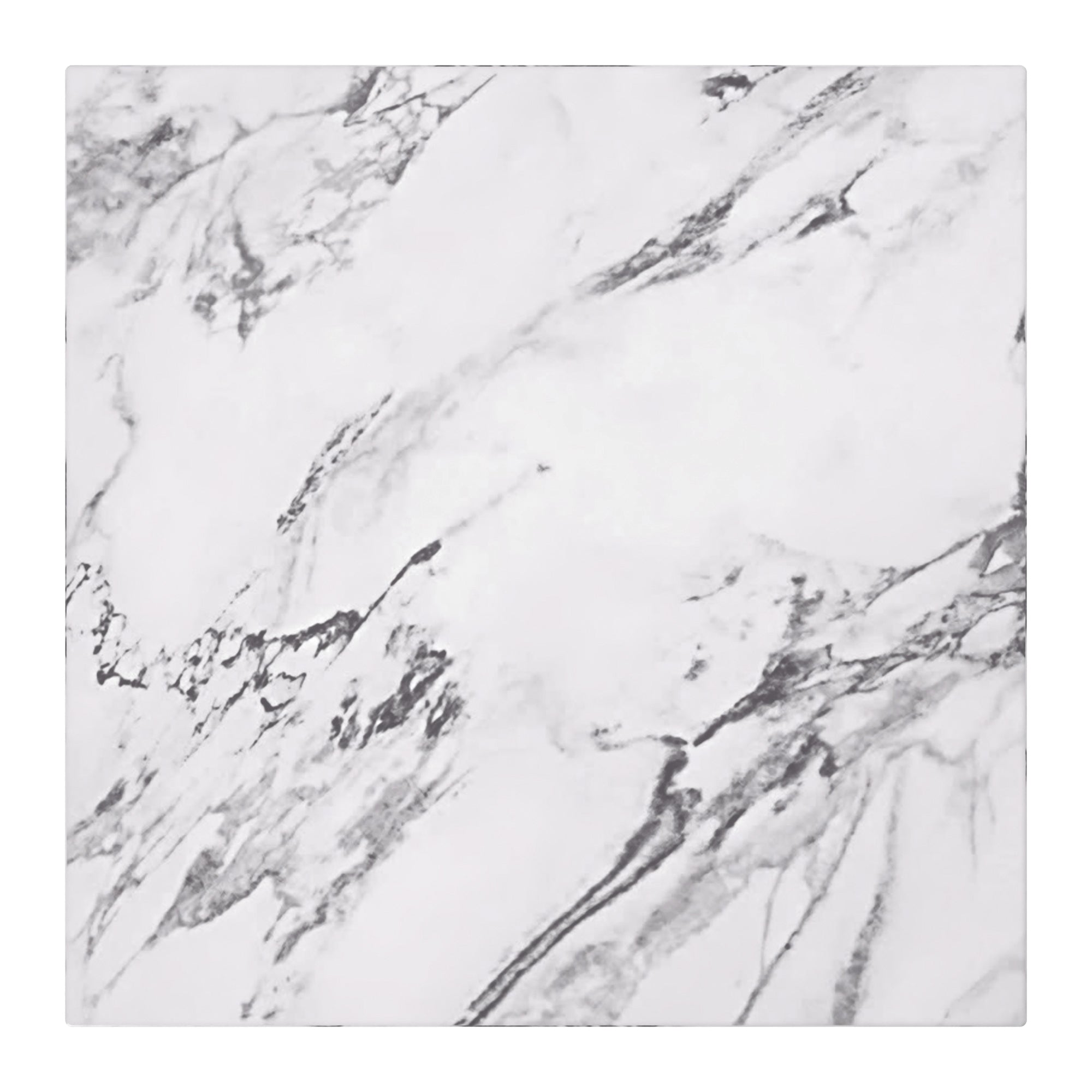Artemis Square Side Table - Bulgari White Marble Finish-DECOROLALA