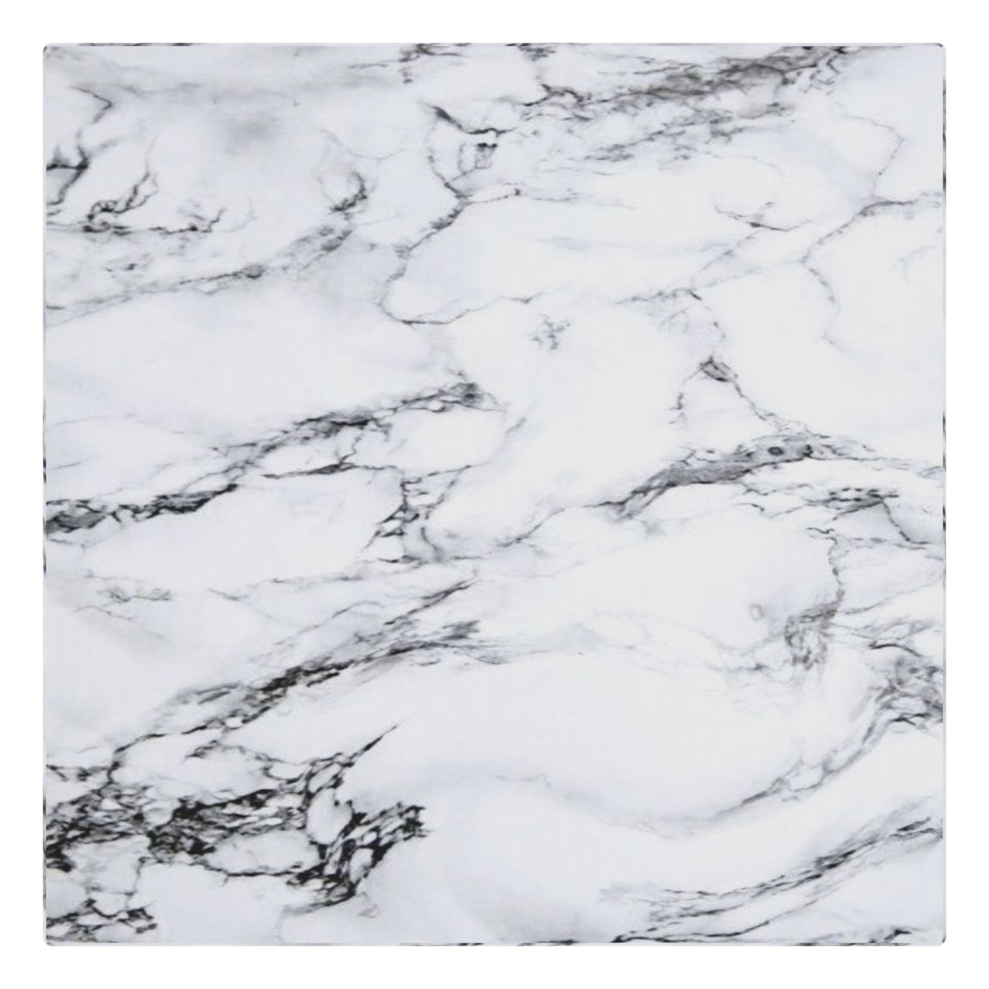 Artemis Tall Side Table - Bulgari White Marble Finish-DECOROLALA