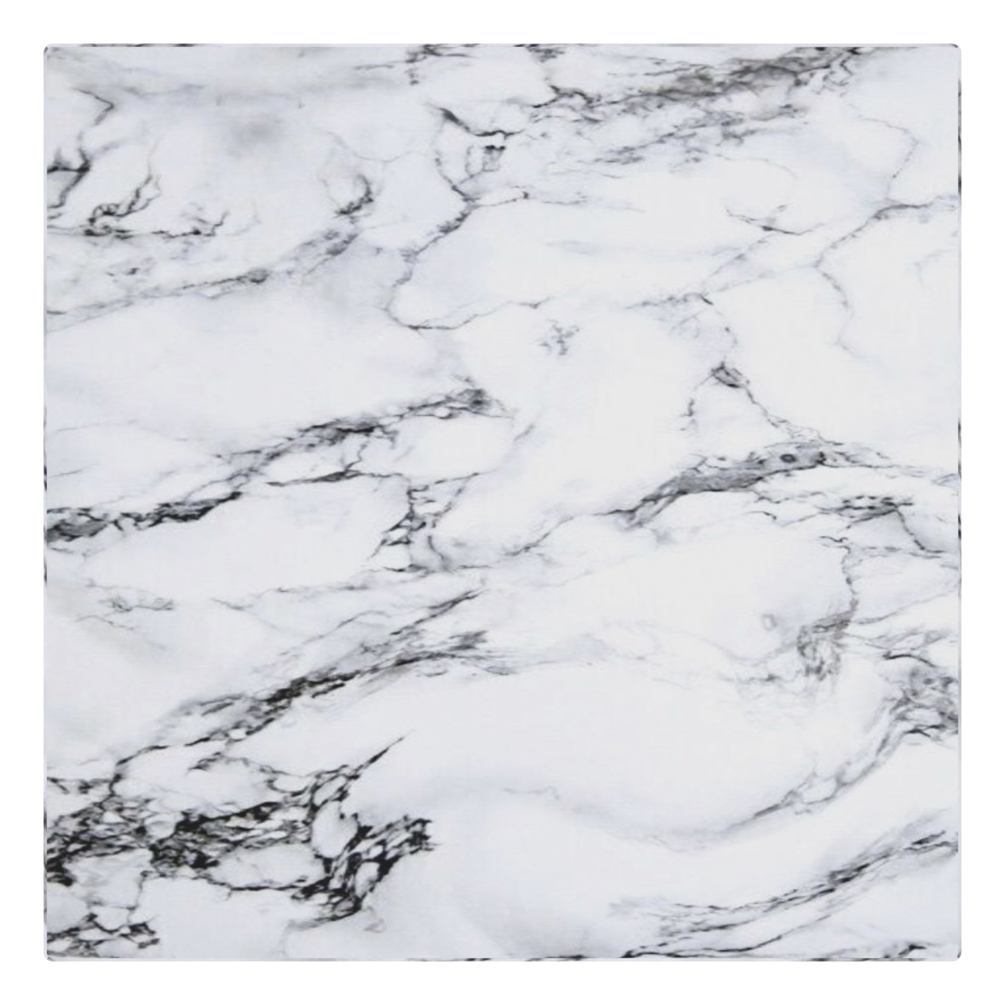Artemis Tall Side Table - Bulgari White Marble Finish-DECOROLALA