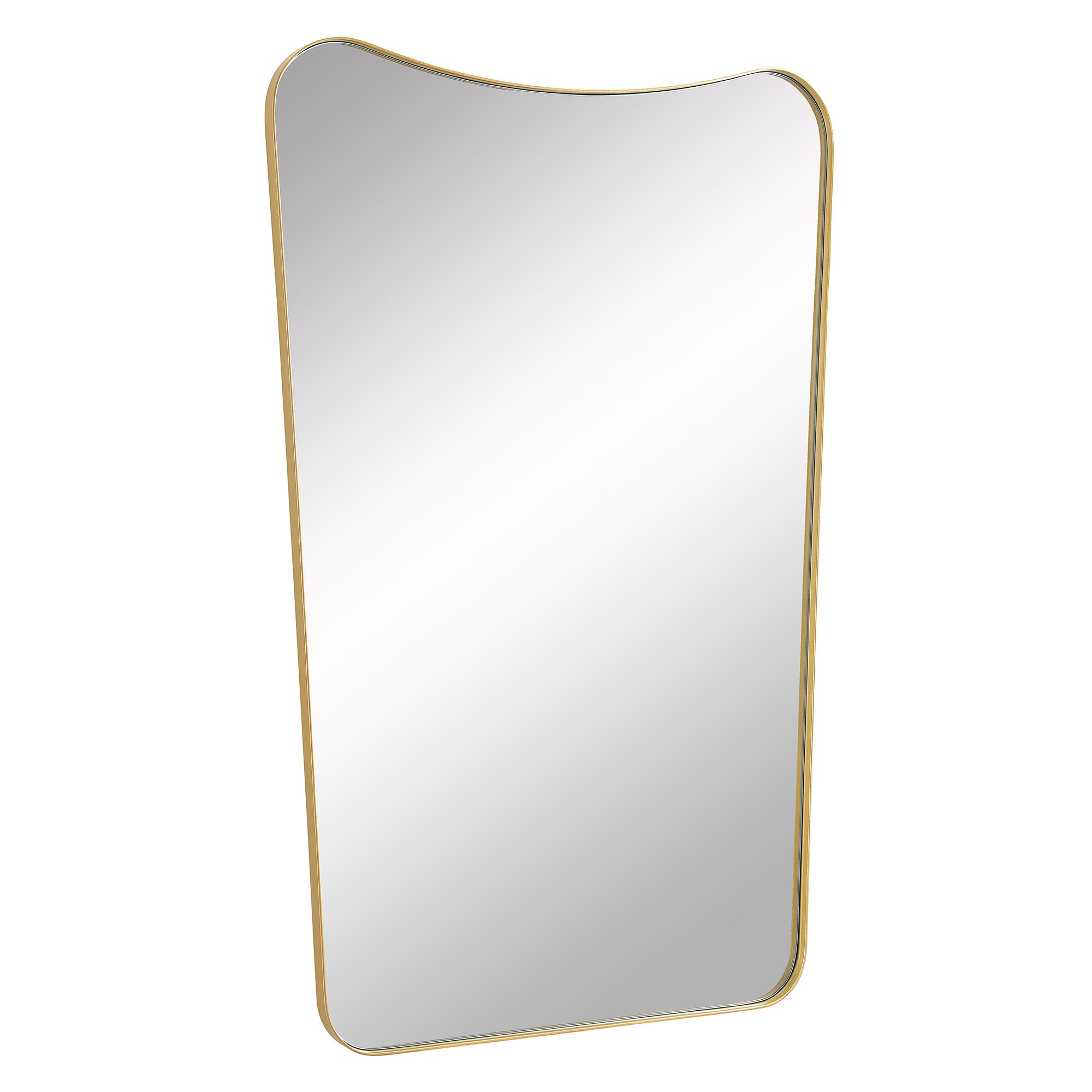 Artesia 45" Tall Rectangle Wall Mirror, Yellow-Mirror-DECOROLALA