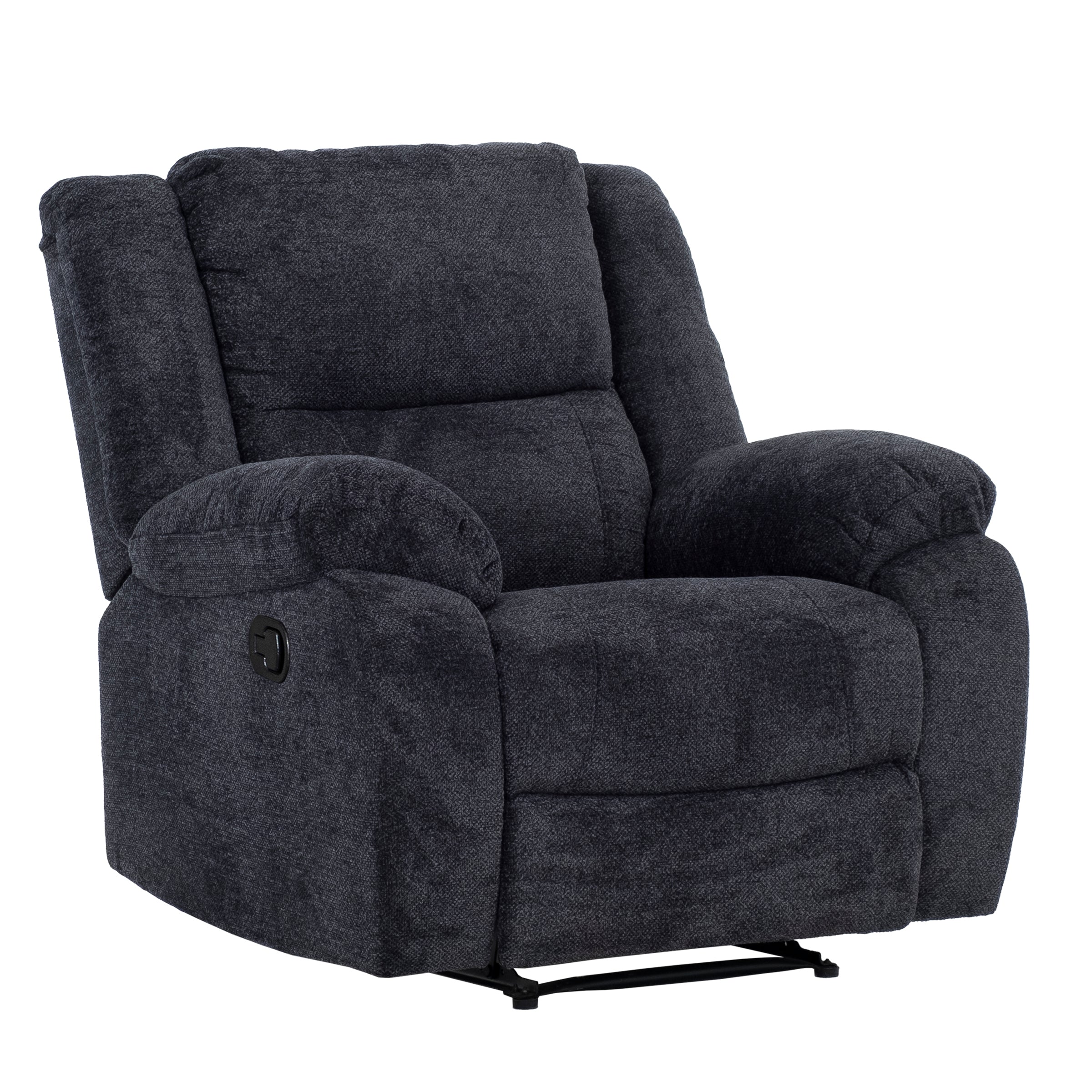 Arthur 40 in. Upholstered Manual Rocker Recliner-Living Room-DECOROLALA