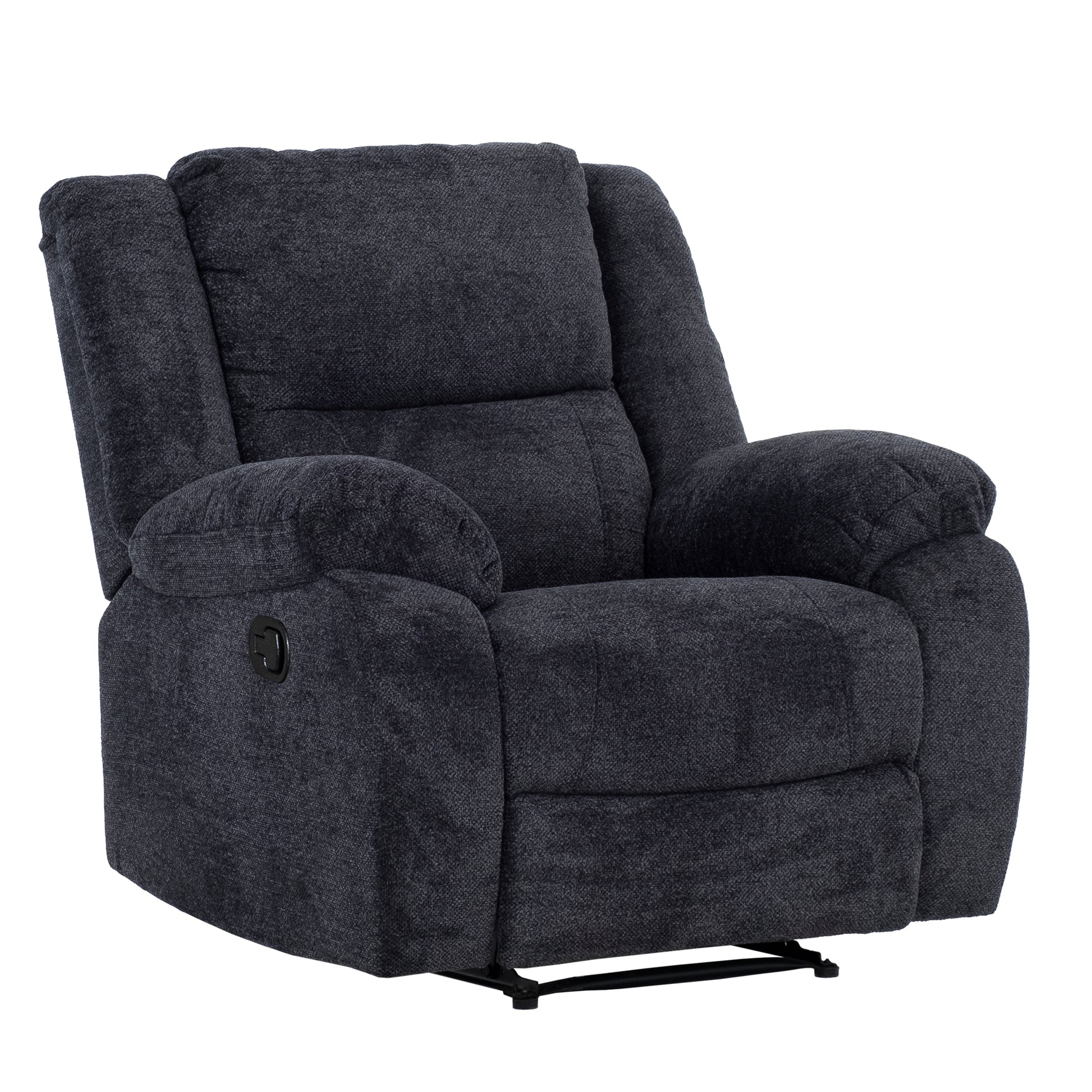 Arthur 40 in. Upholstered Manual Rocker Recliner-Living Room-DECOROLALA