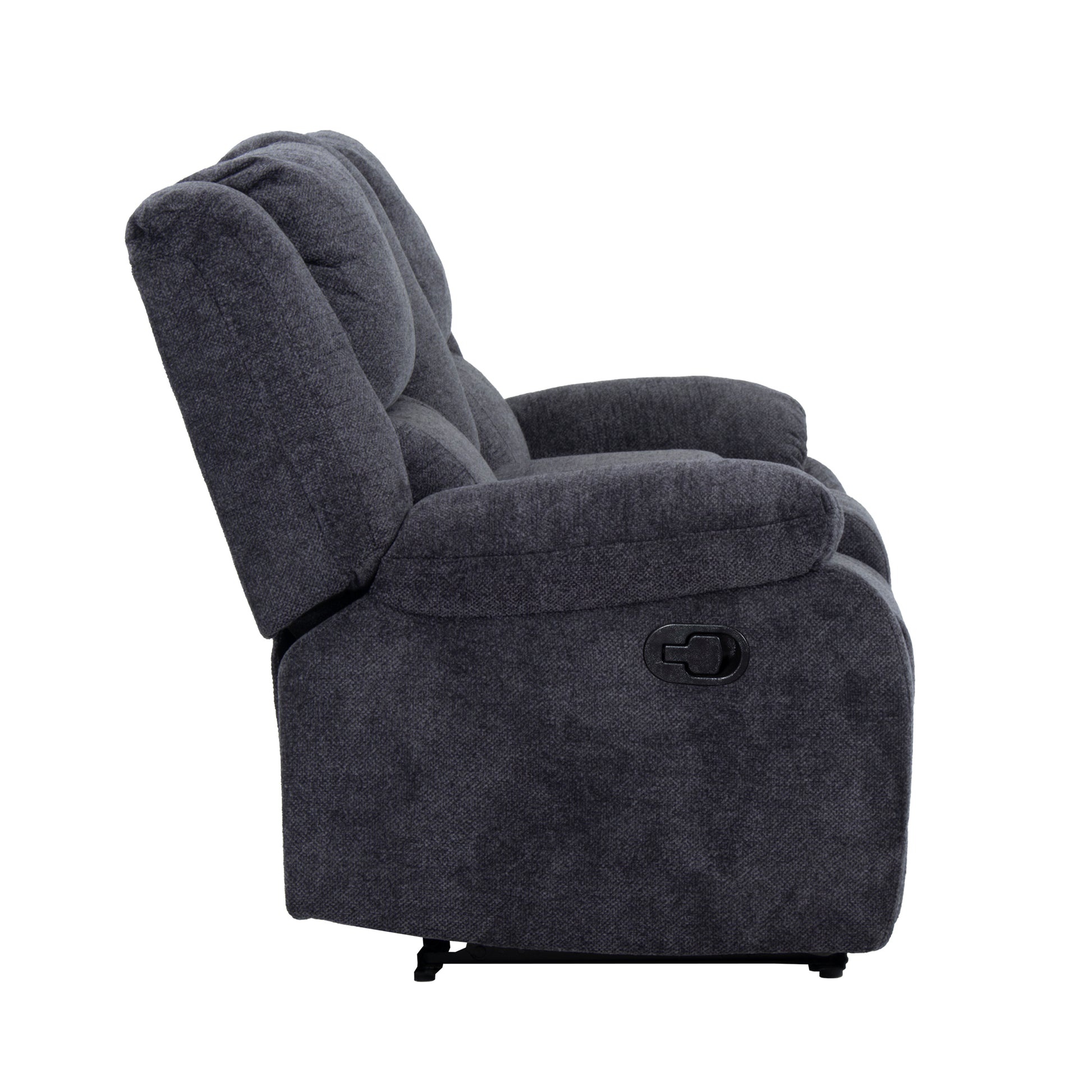 Arthur 76 in. Reclining Loveseat with Cupholder Console-Canvas Print-DECOROLALA
