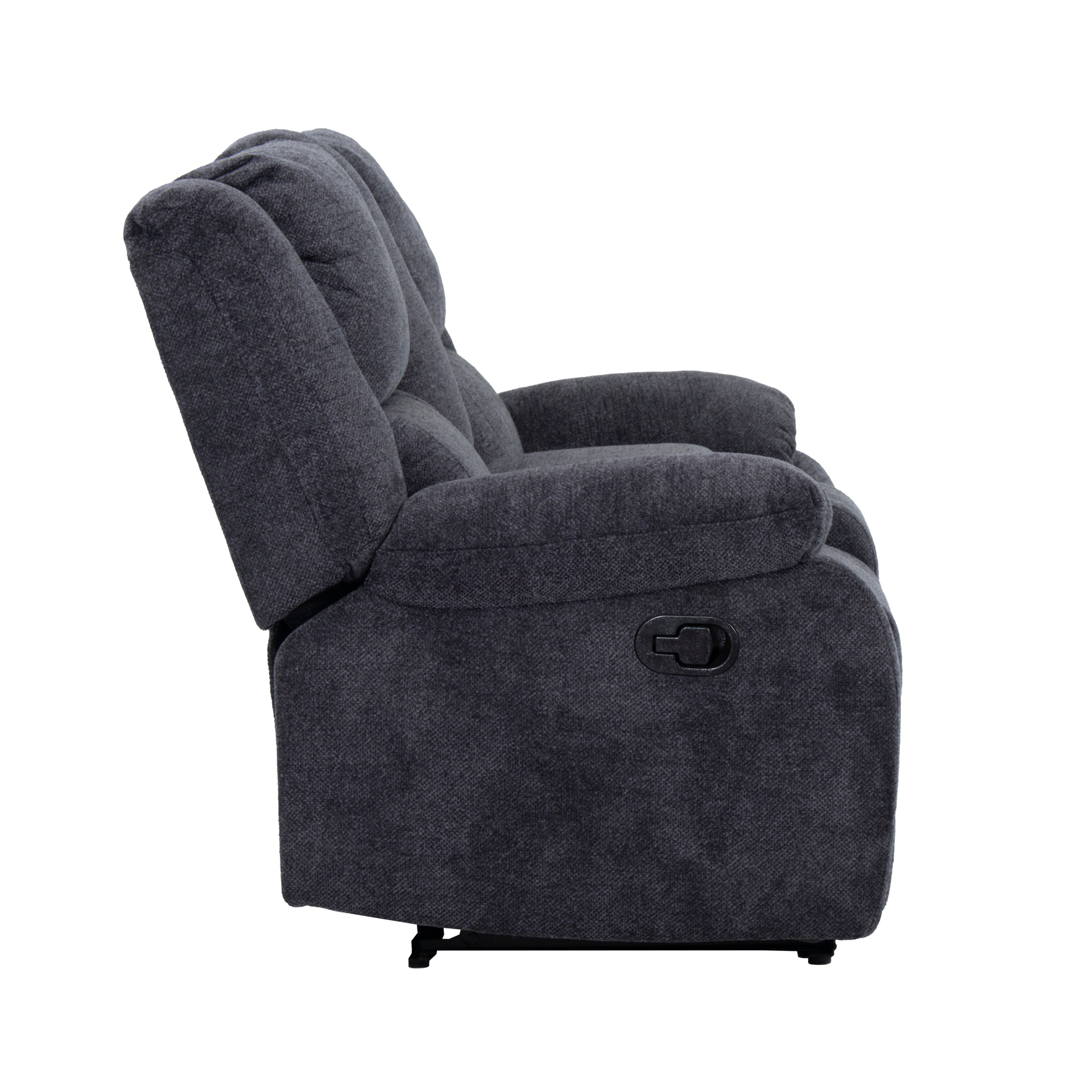 Arthur 76 in. Reclining Loveseat with Cupholder Console-Canvas Print-DECOROLALA