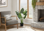 Artificial Aureum Plant 37"H with 6" Black Pot-Artificial Plant-DECOROLALA