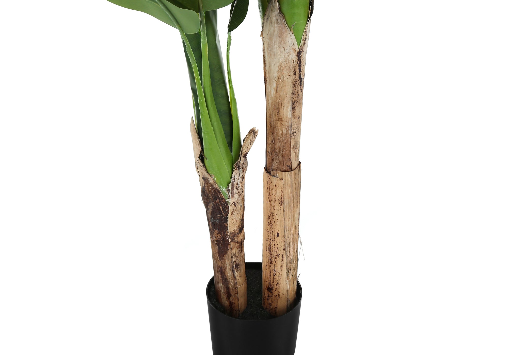 Artificial Banana Tree 55"H Black Pot Indoor Plant-Artificial Plant-DECOROLALA
