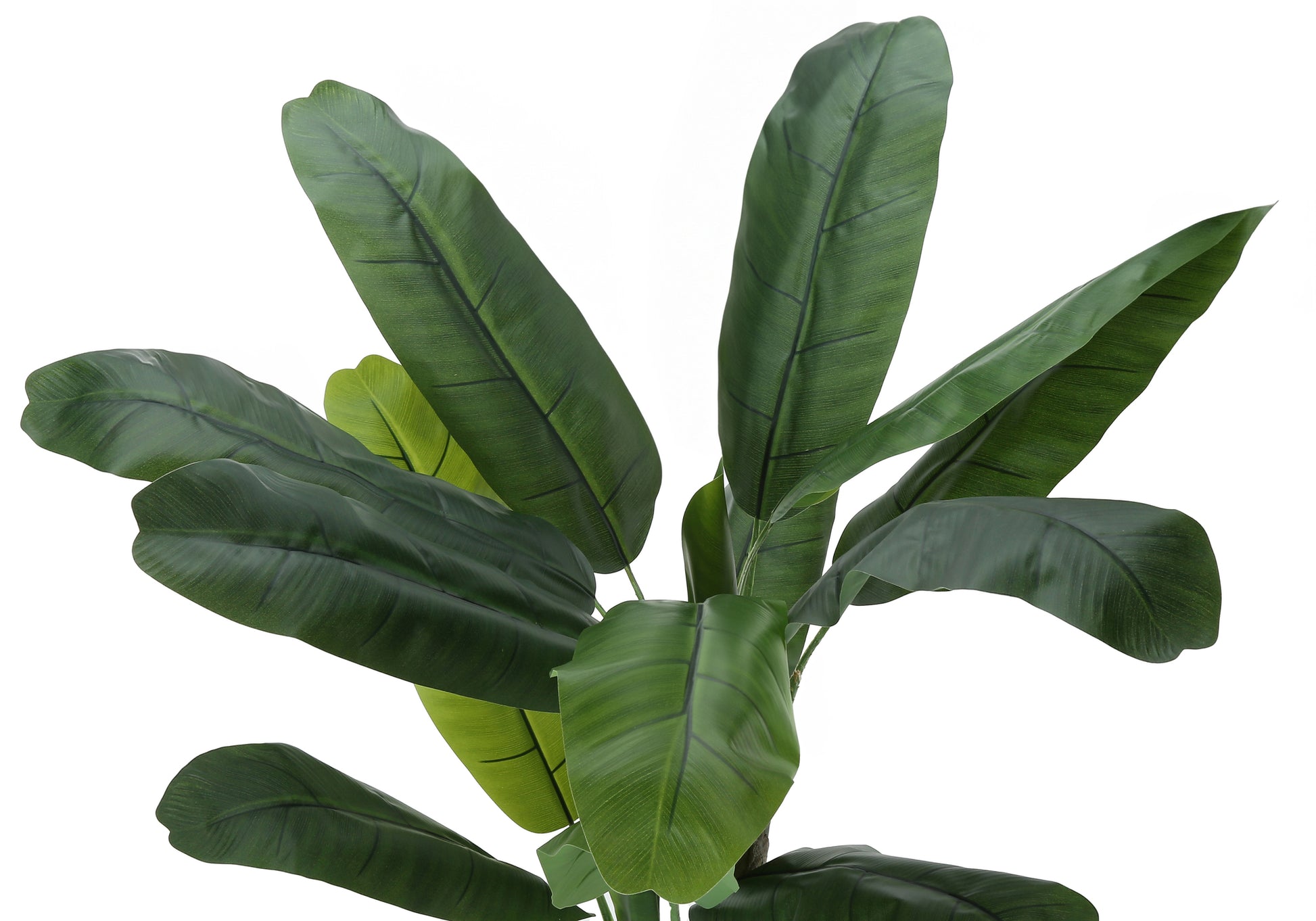 Artificial Banana Tree 55"H Black Pot Indoor Plant-Artificial Plant-DECOROLALA