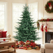 Artificial Christmas Tree with Branch Tips and Warm White LED Lights-7 Feet-Christmas Trees-DECOROLALA