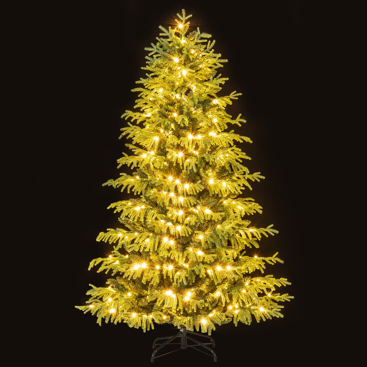 Artificial Christmas Tree with LED Lights and PVC Mixed Branch Tips-6-Christmas Trees-DECOROLALA