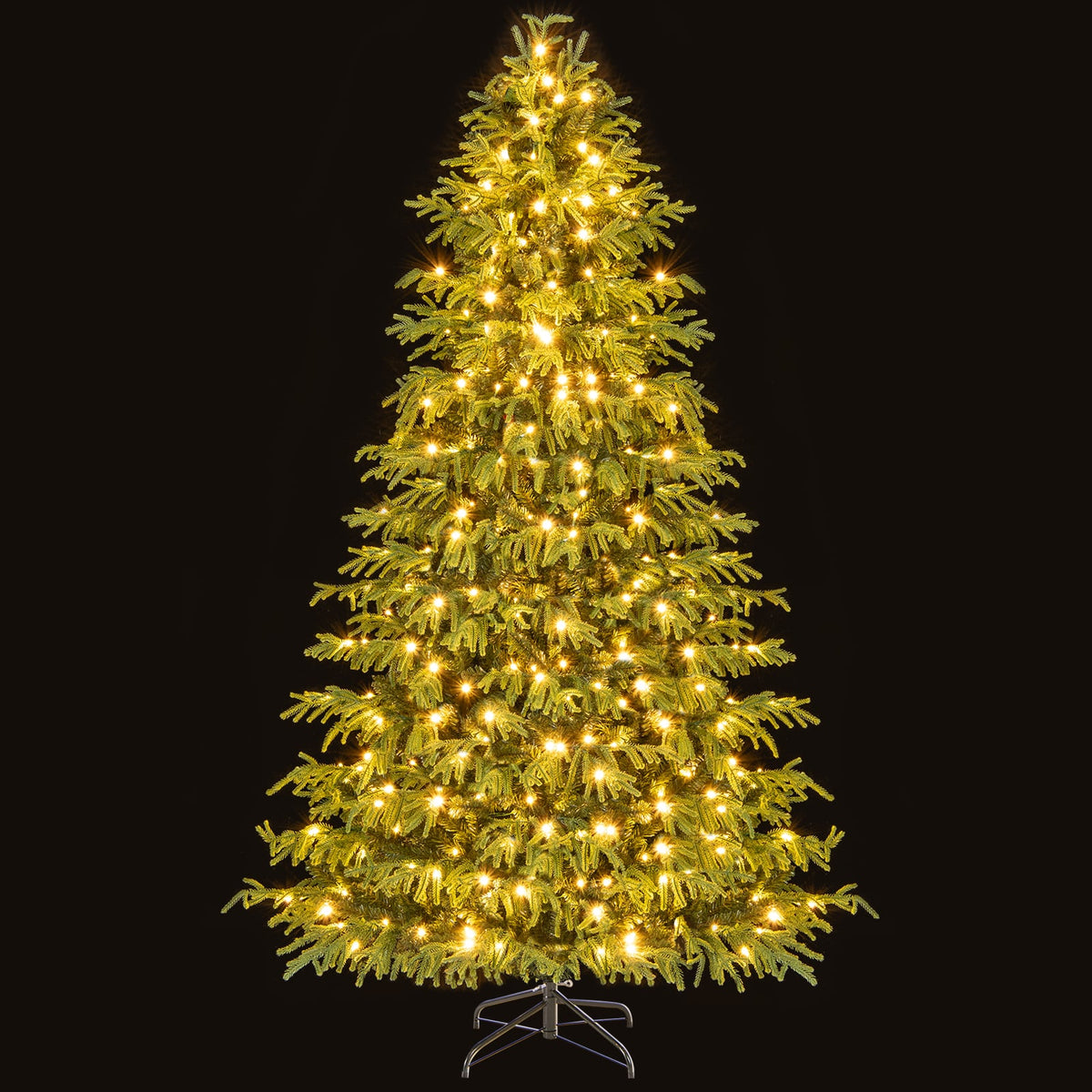 Artificial Christmas Tree with LED Lights and PVC Mixed Branch Tips-7-Christmas Trees-DECOROLALA