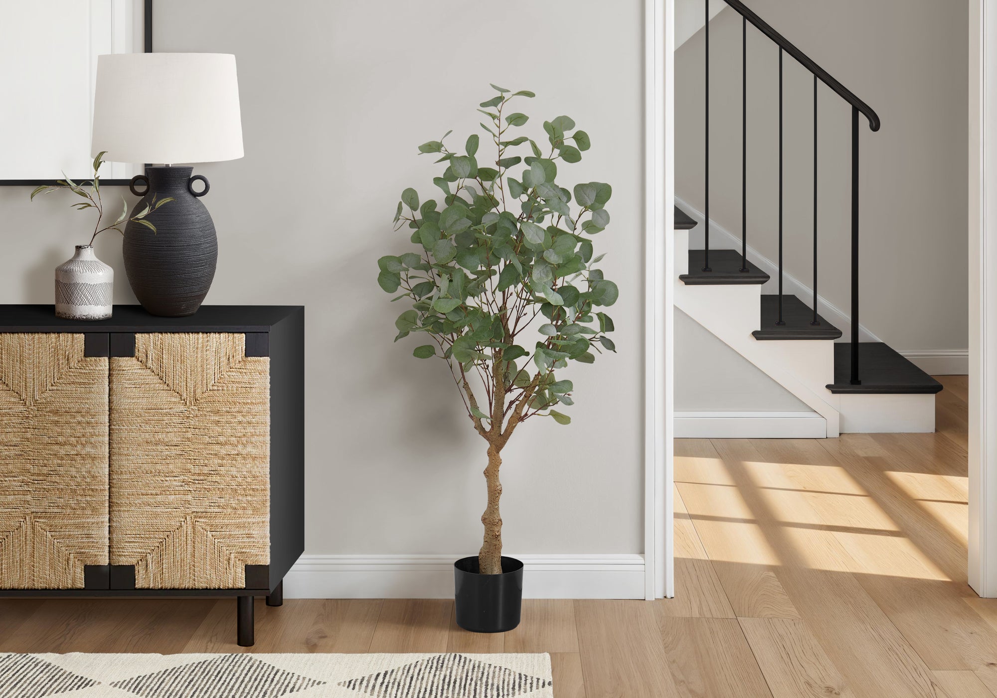 Artificial Eucalyptus Tree 46" H with 5" Pot-Artificial Plant-DECOROLALA