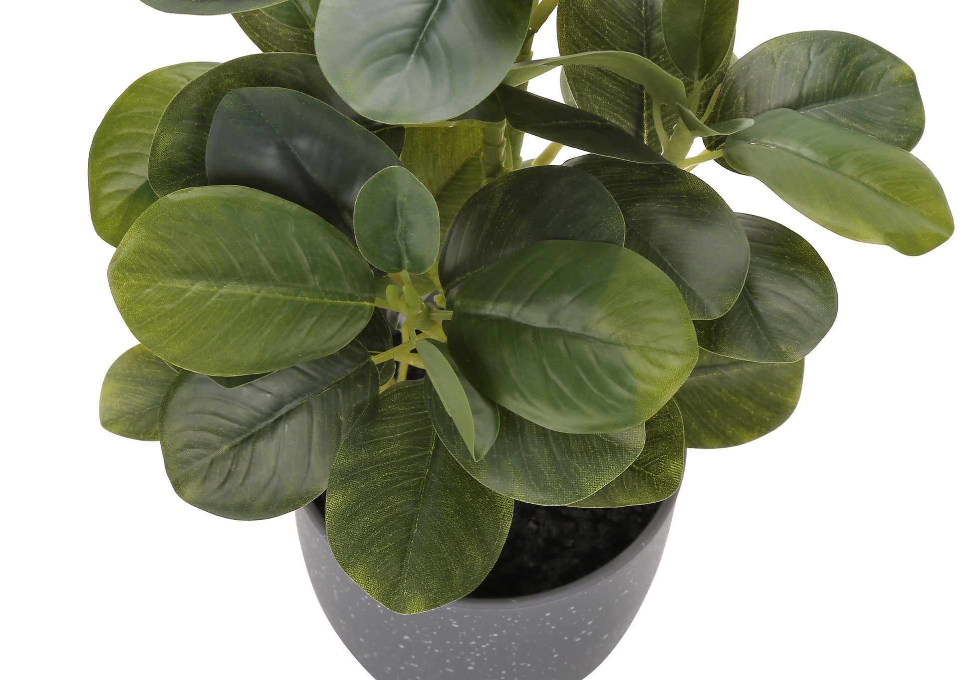Artificial Ficus Elastica Plant 14"H Set of 2 with 4" Pot-Artificial Plant-DECOROLALA