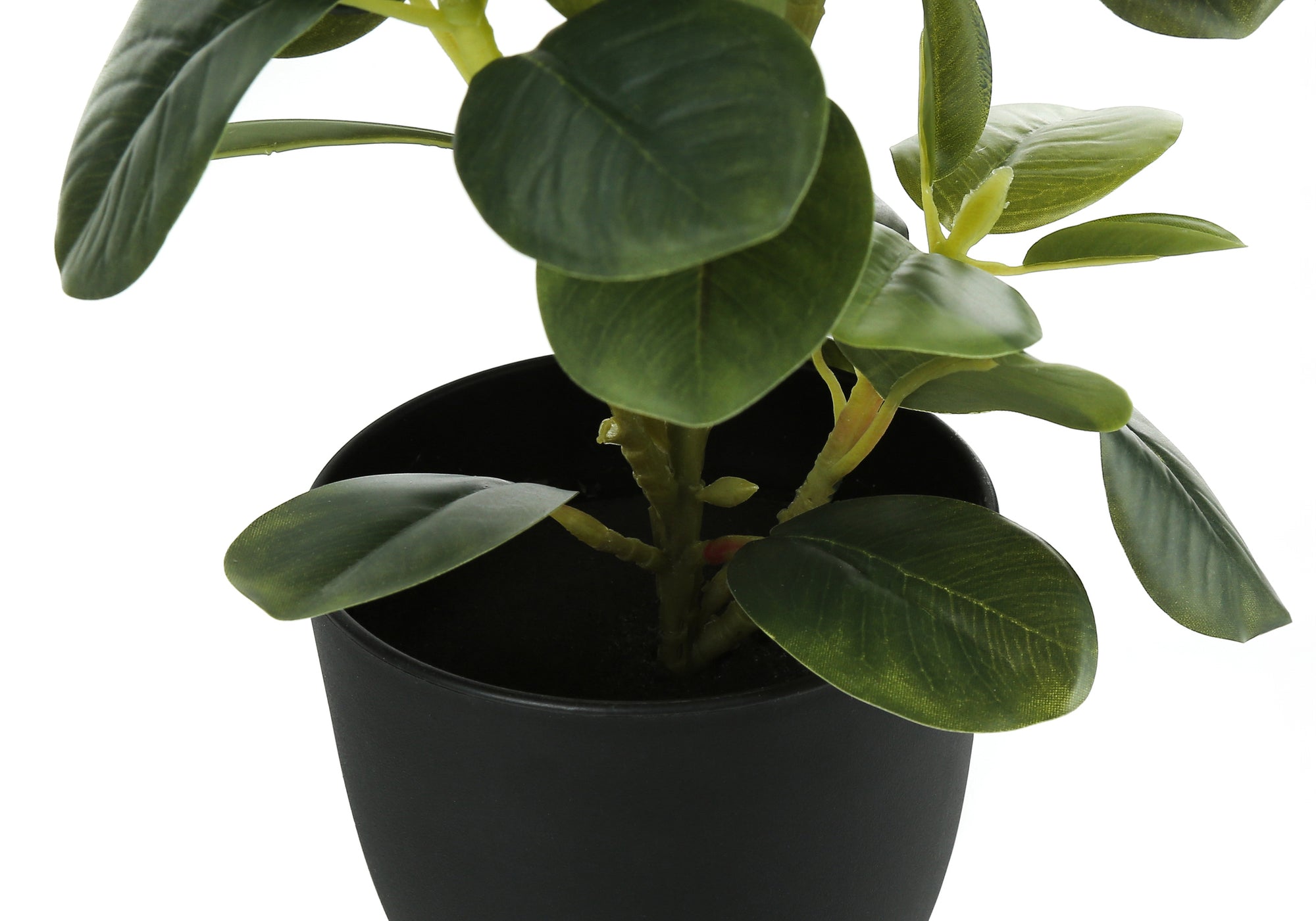 Artificial Ficus Elastica Plant 14"H Set of 2 with 4" Pot-Artificial Plant-DECOROLALA