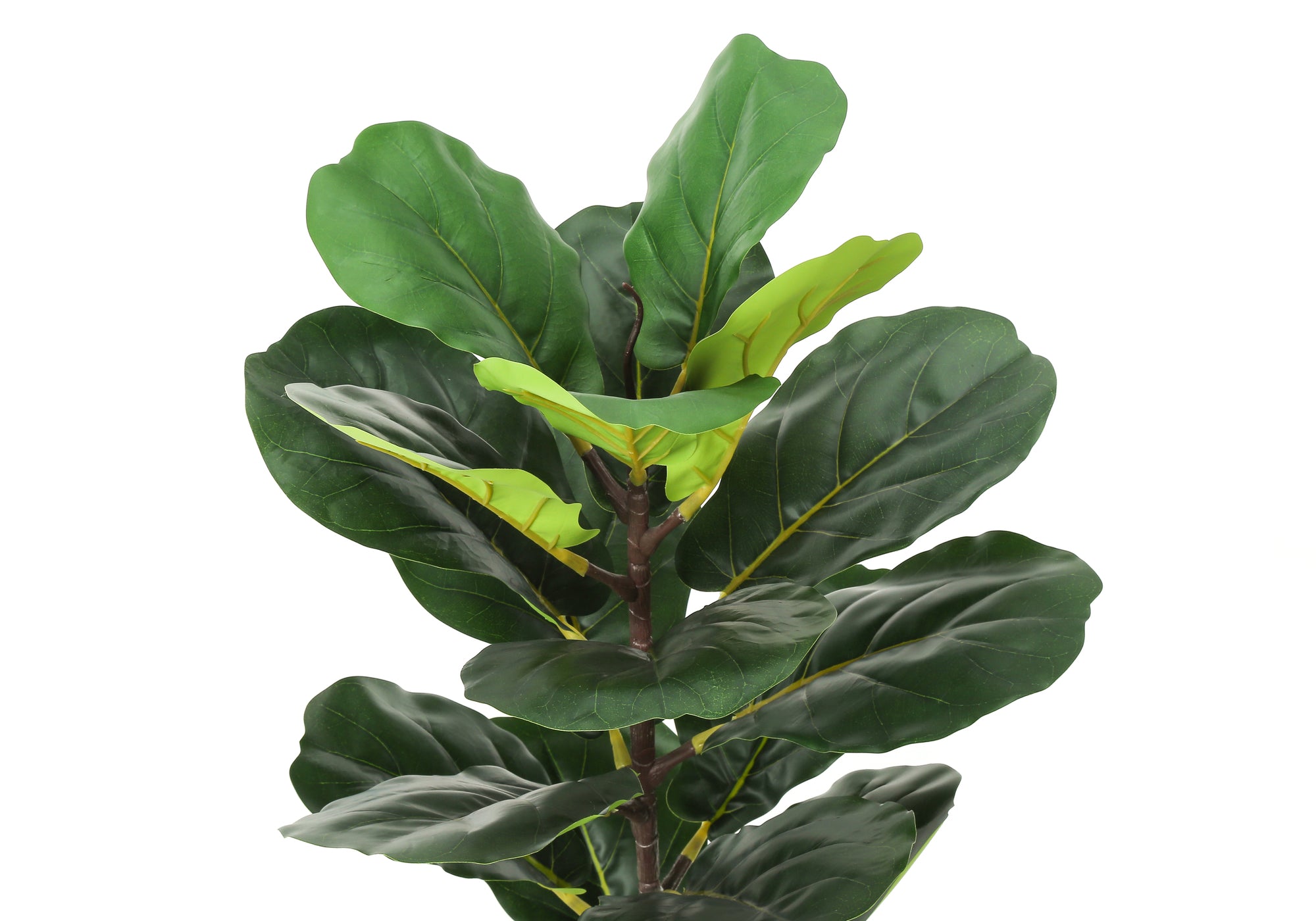 Artificial Fiddle Leaf Plant 28" with Woven Basket-Artificial Plant-DECOROLALA