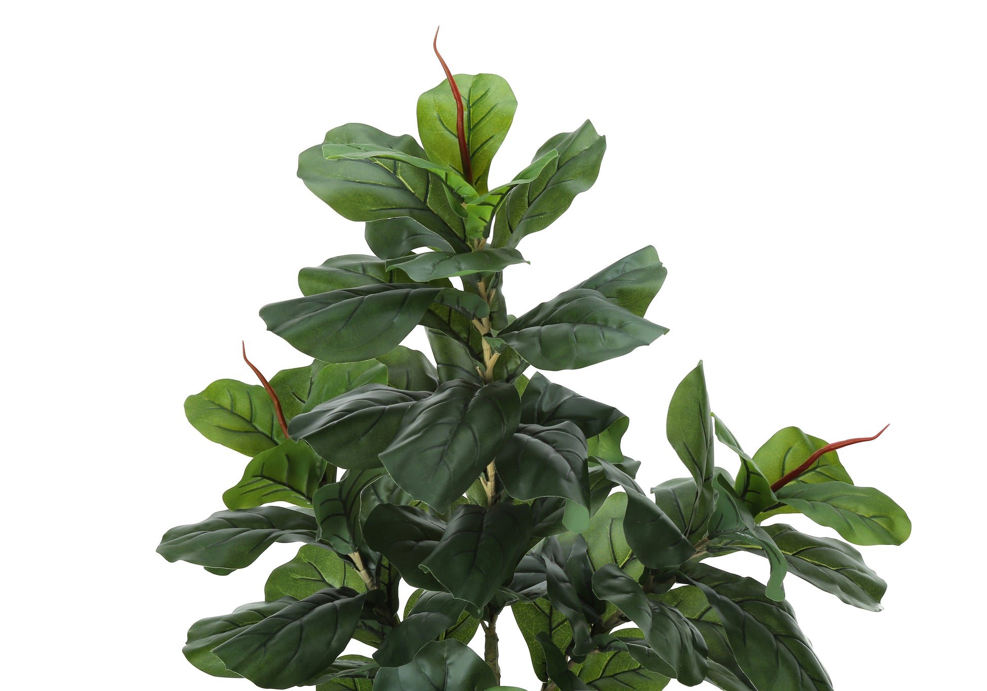 Artificial Fiddle Leaf Tree 47"H Black Pot-Artificial Plant-DECOROLALA
