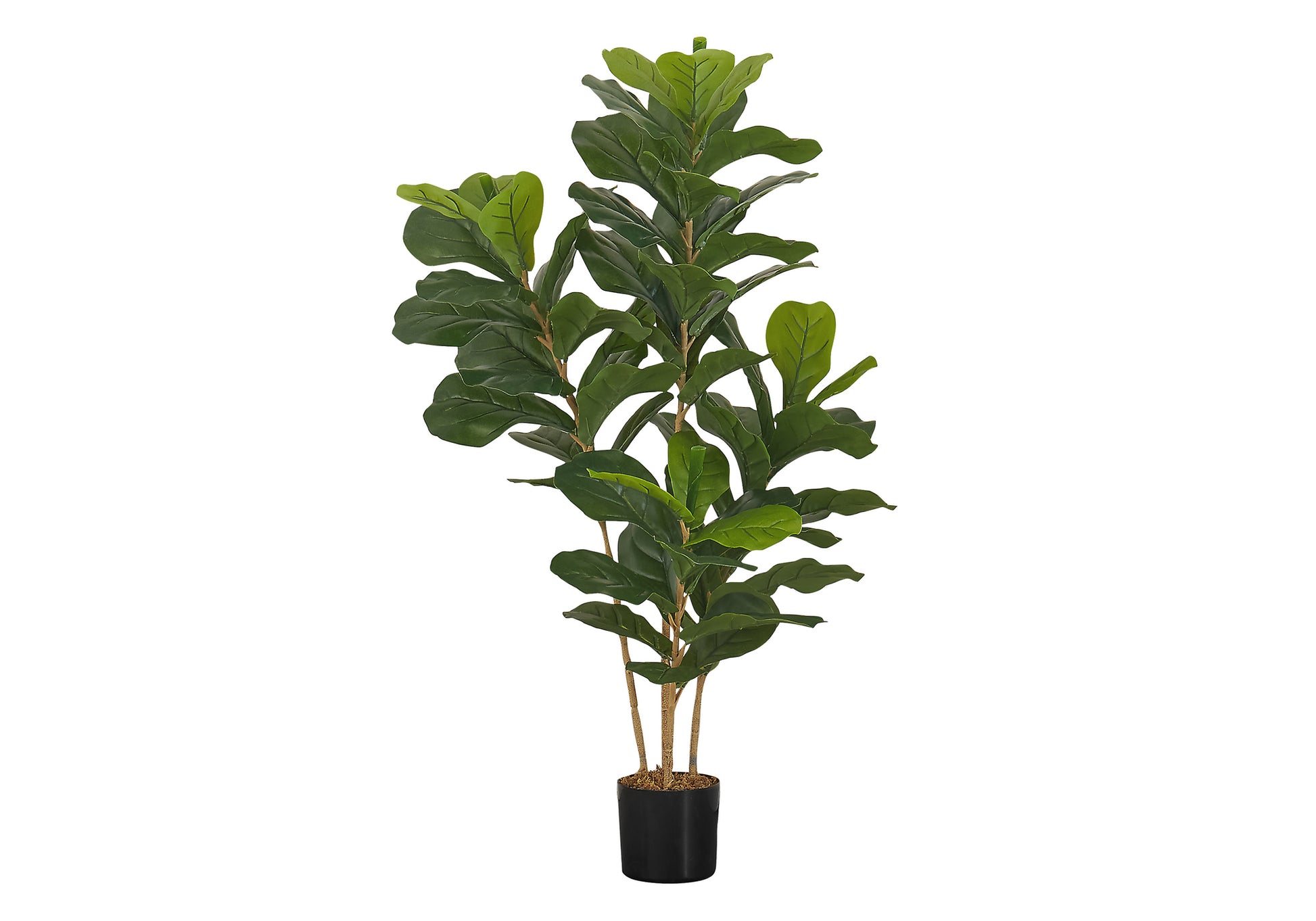 Artificial Fiddle Tree 41"H Black Pot-Artificial Plant-DECOROLALA