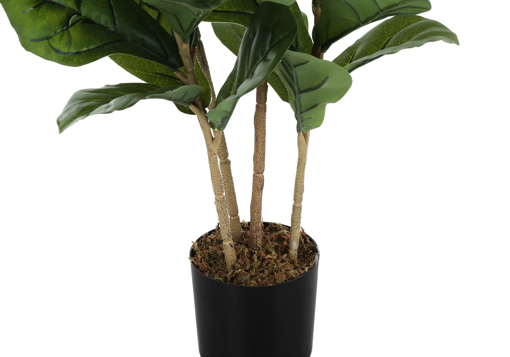 Artificial Fiddle Tree 41"H Black Pot-Artificial Plant-DECOROLALA