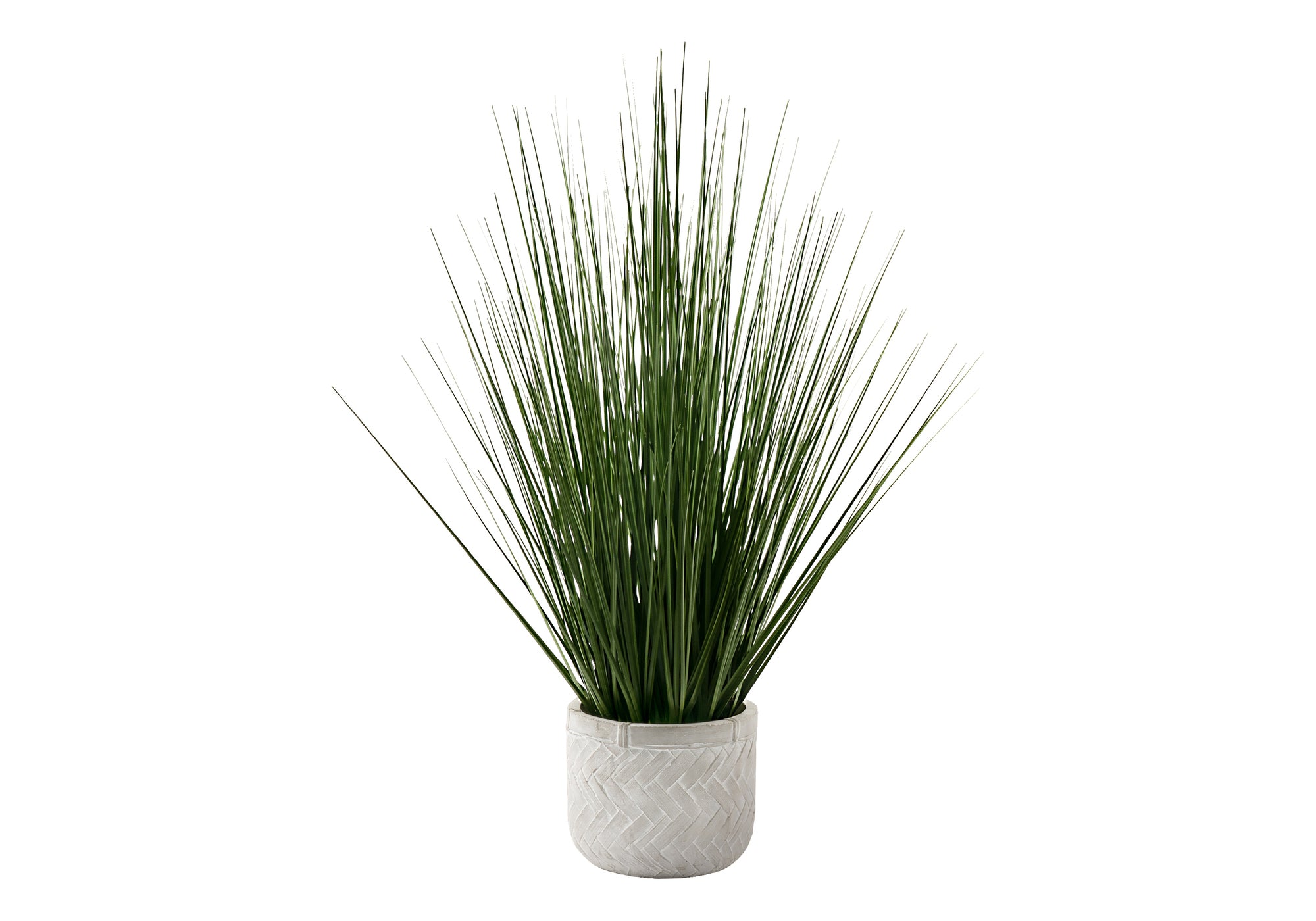 Artificial Grass Plant 21"H Cement Pot-Artificial Plant-DECOROLALA