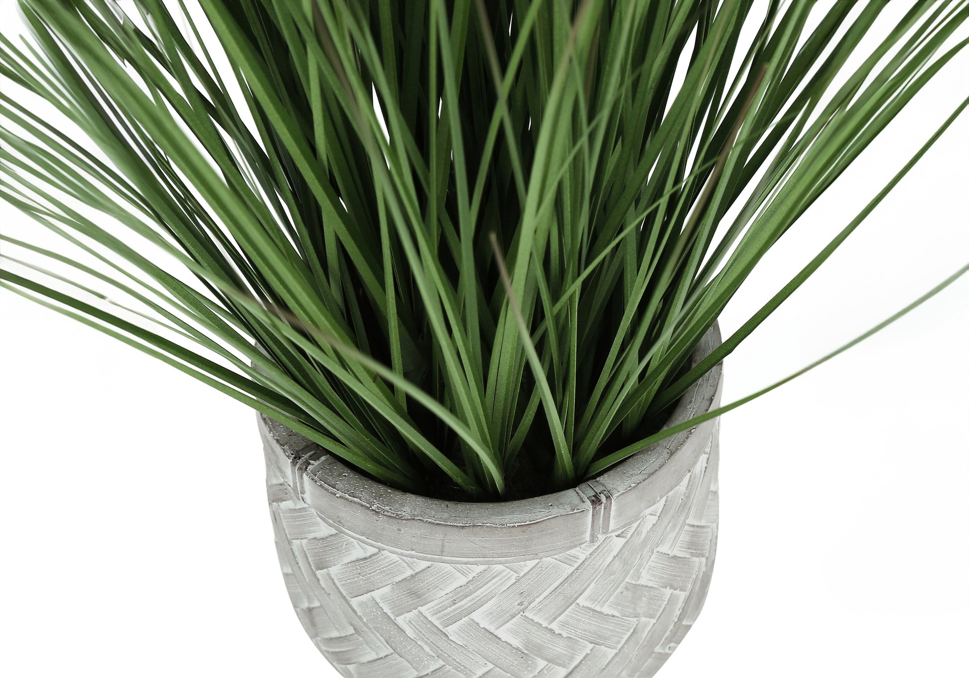 Artificial Grass Plant 21"H Cement Pot-Artificial Plant-DECOROLALA
