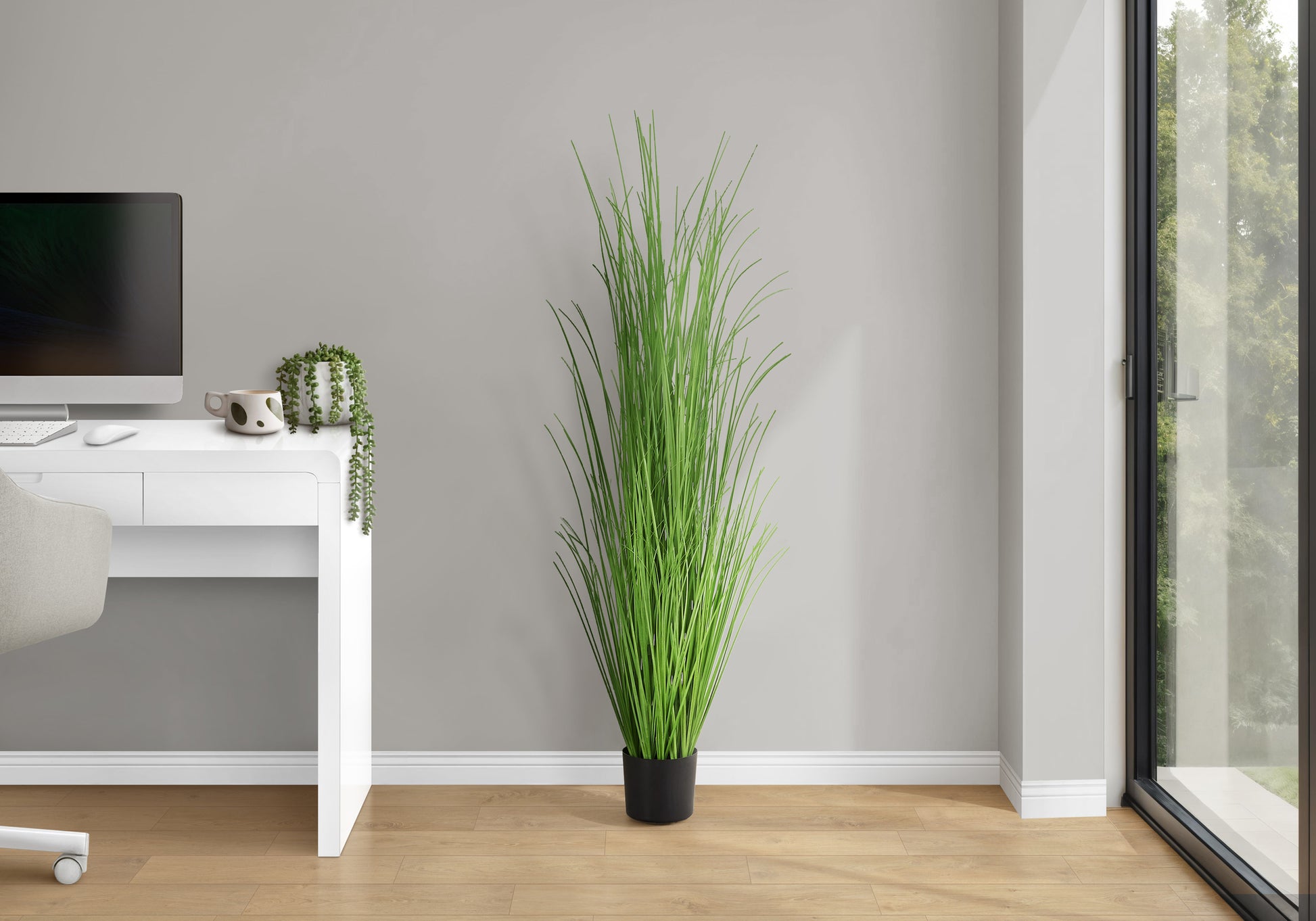 Artificial Grass Plant 47"H with 5" Pot-Artificial Plant-DECOROLALA