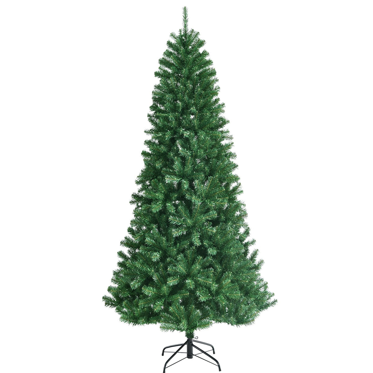 Artificial Hinged Christmas Tree with Remote-controlled Color-changing LED Lights-8'-Christmas Trees-DECOROLALA