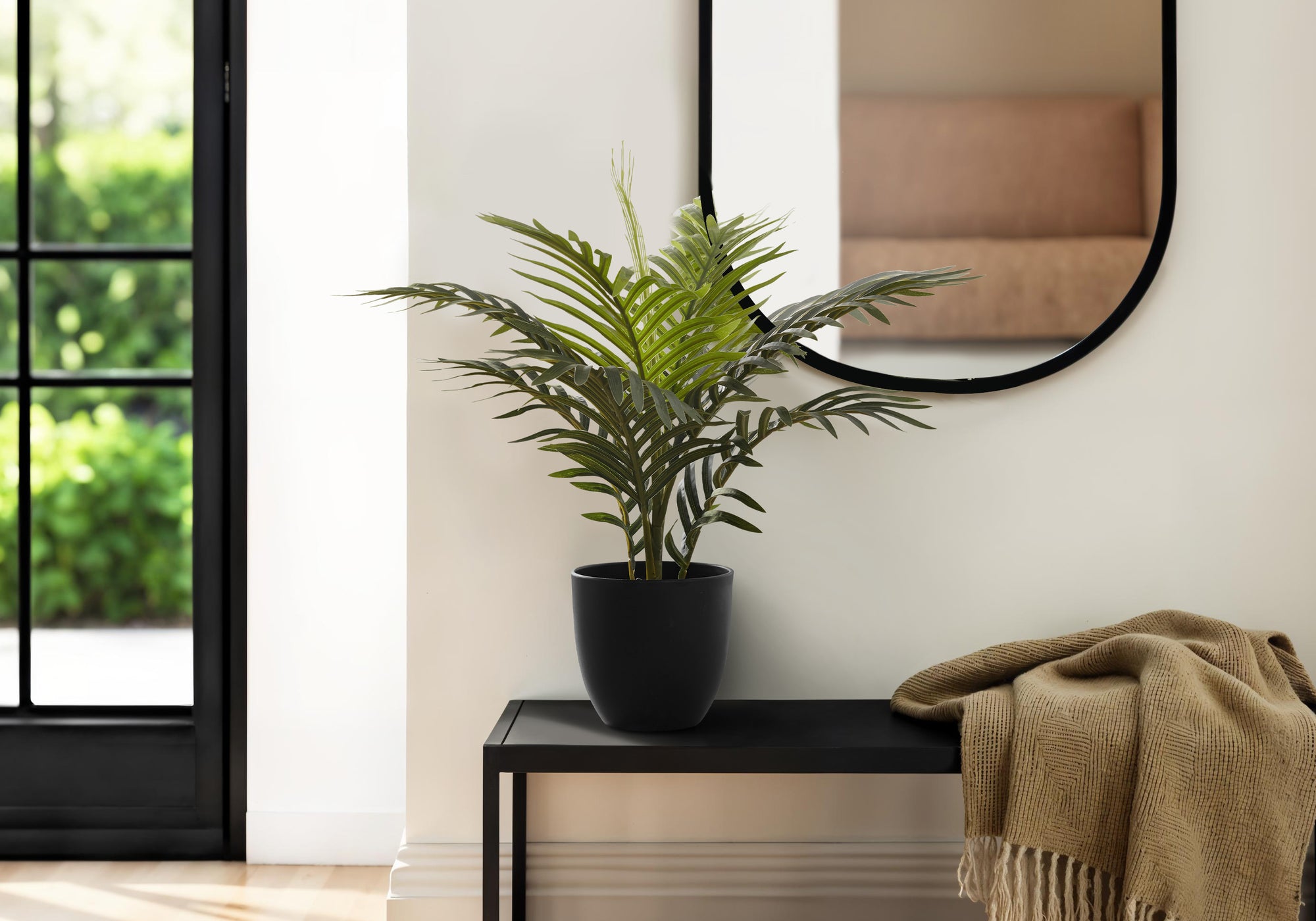 Artificial Indoor Palm Plant 20"H with 5" Pot-Artificial Plant-DECOROLALA