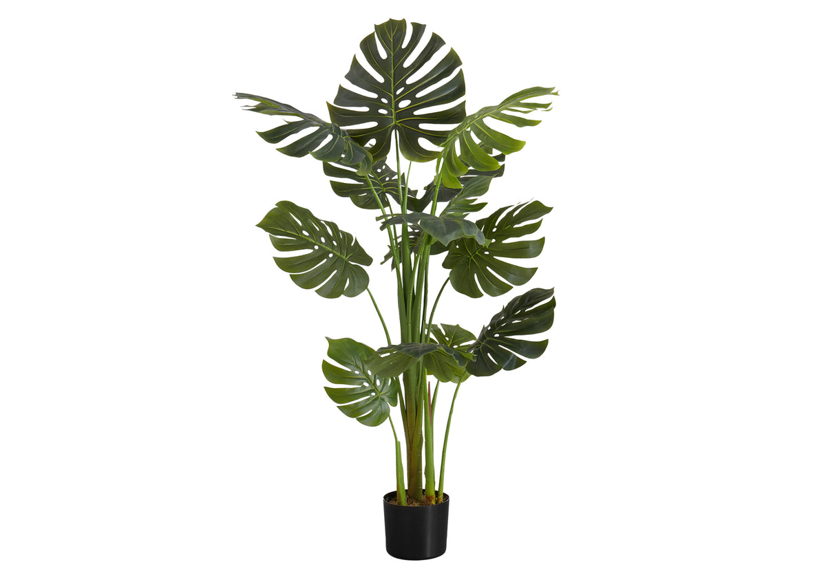 Artificial Monstera Plant 55"H with 6" Pot-Artificial Plants-DECOROLALA
