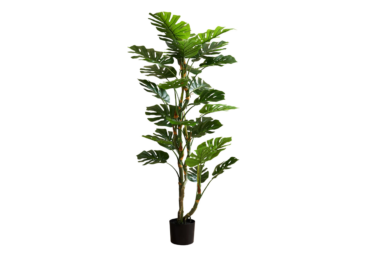 Artificial Monstera Tree 61"H - 7" Pot-Artificial Plants-DECOROLALA
