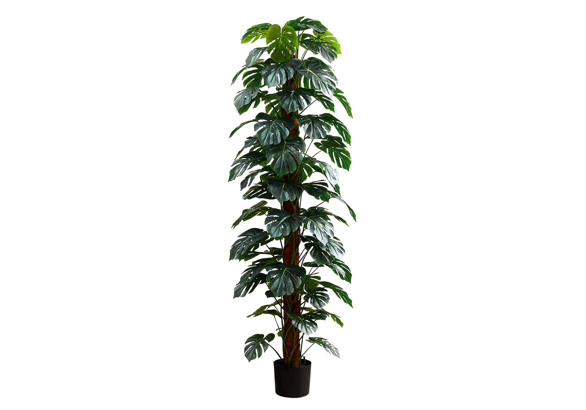 Artificial Monstera Tree 83"H, 8" Pot-Artificial Plants-DECOROLALA