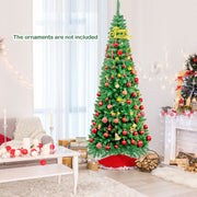 Artificial National Foot Kingswood Fir Pencil Christmas Tree-7.5 ft-Christmas Trees-DECOROLALA