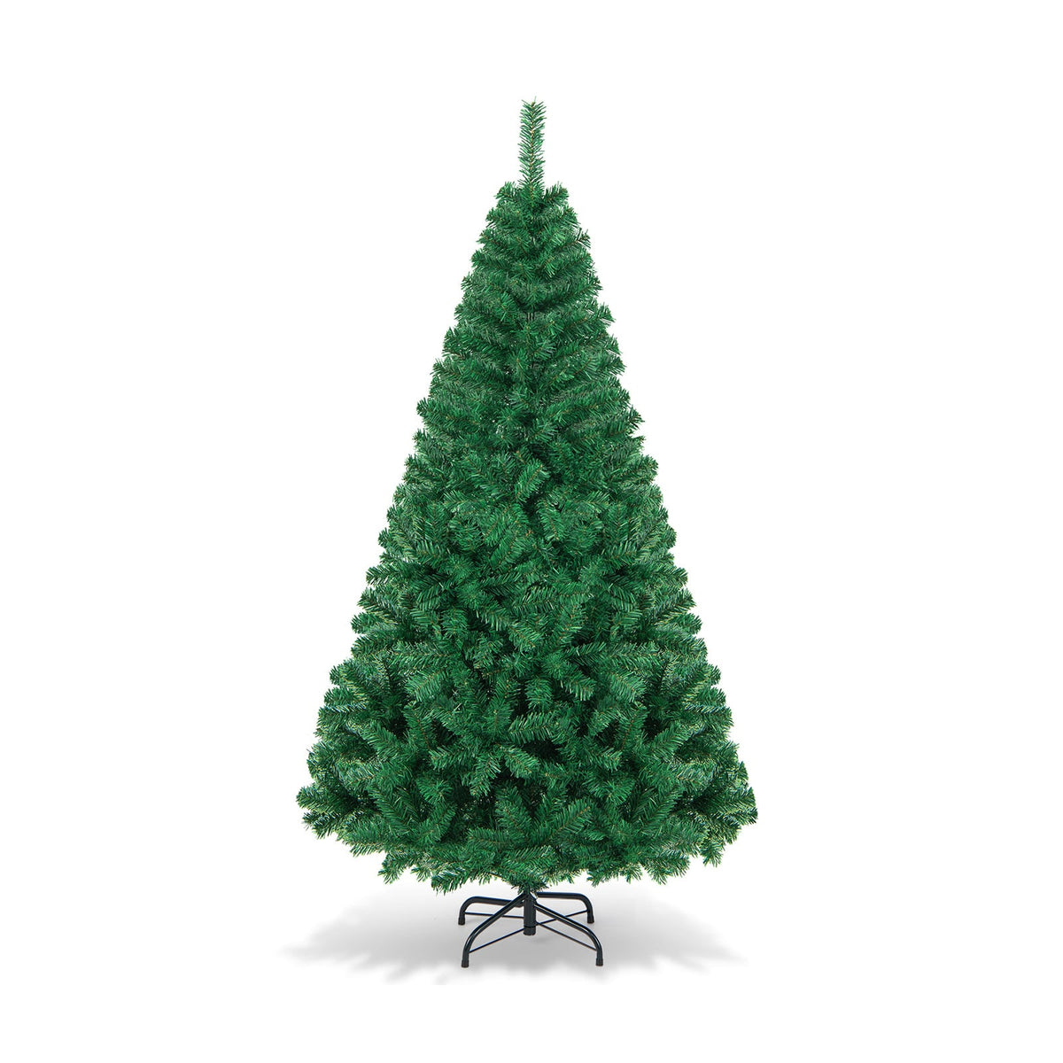 Artificial PVC Hinged Christmas Tree with Solid Metal Stand-6 ft-Christmas Trees-DECOROLALA