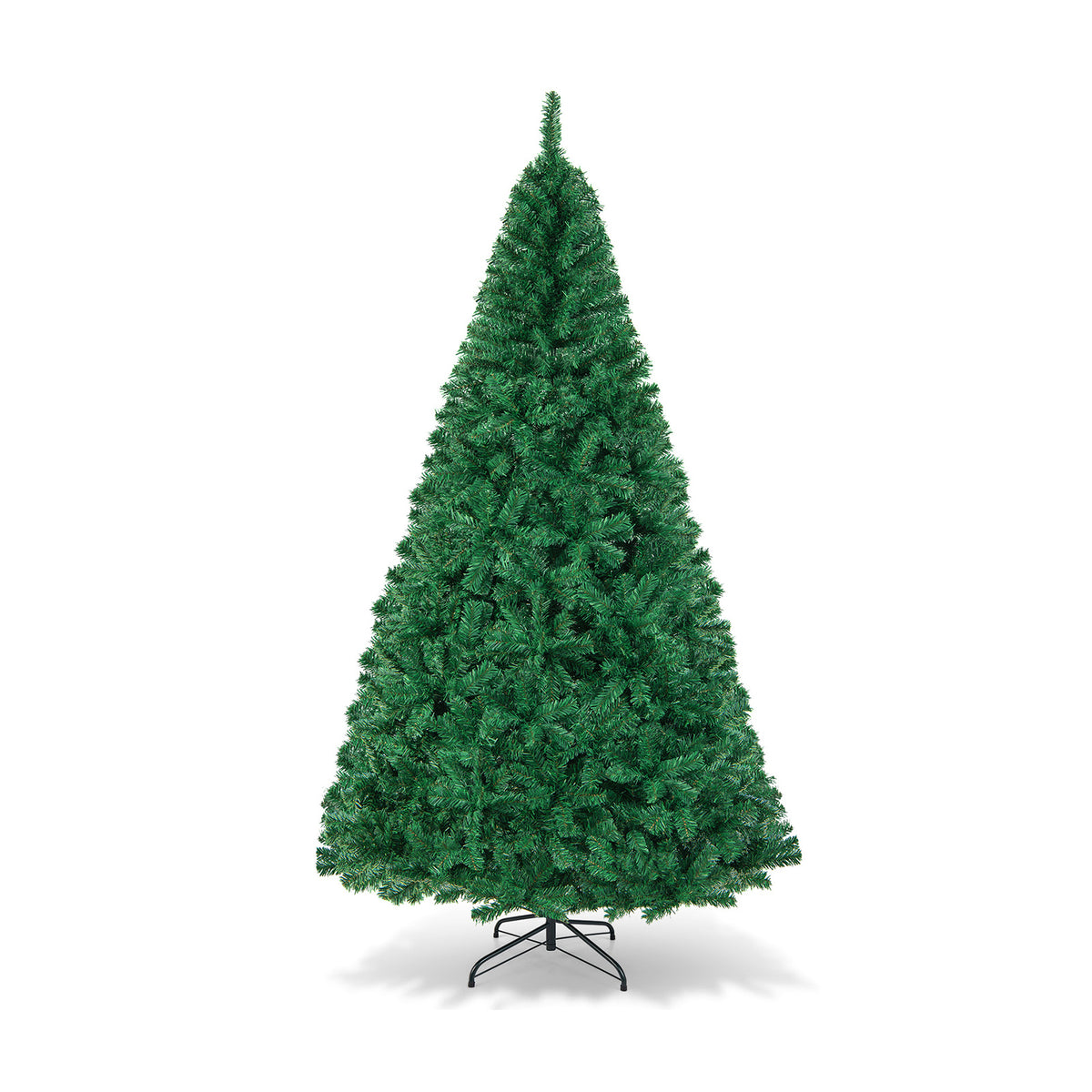 Artificial PVC Hinged Christmas Tree with Solid Metal Stand-8 ft-Christmas Trees-DECOROLALA