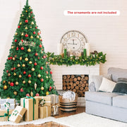 Artificial PVC Hinged Christmas Tree with Solid Metal Stand-8 ft-Christmas Trees-DECOROLALA