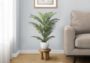 Artificial Palm Plant 28"H White Pot-Artificial Plant-DECOROLALA