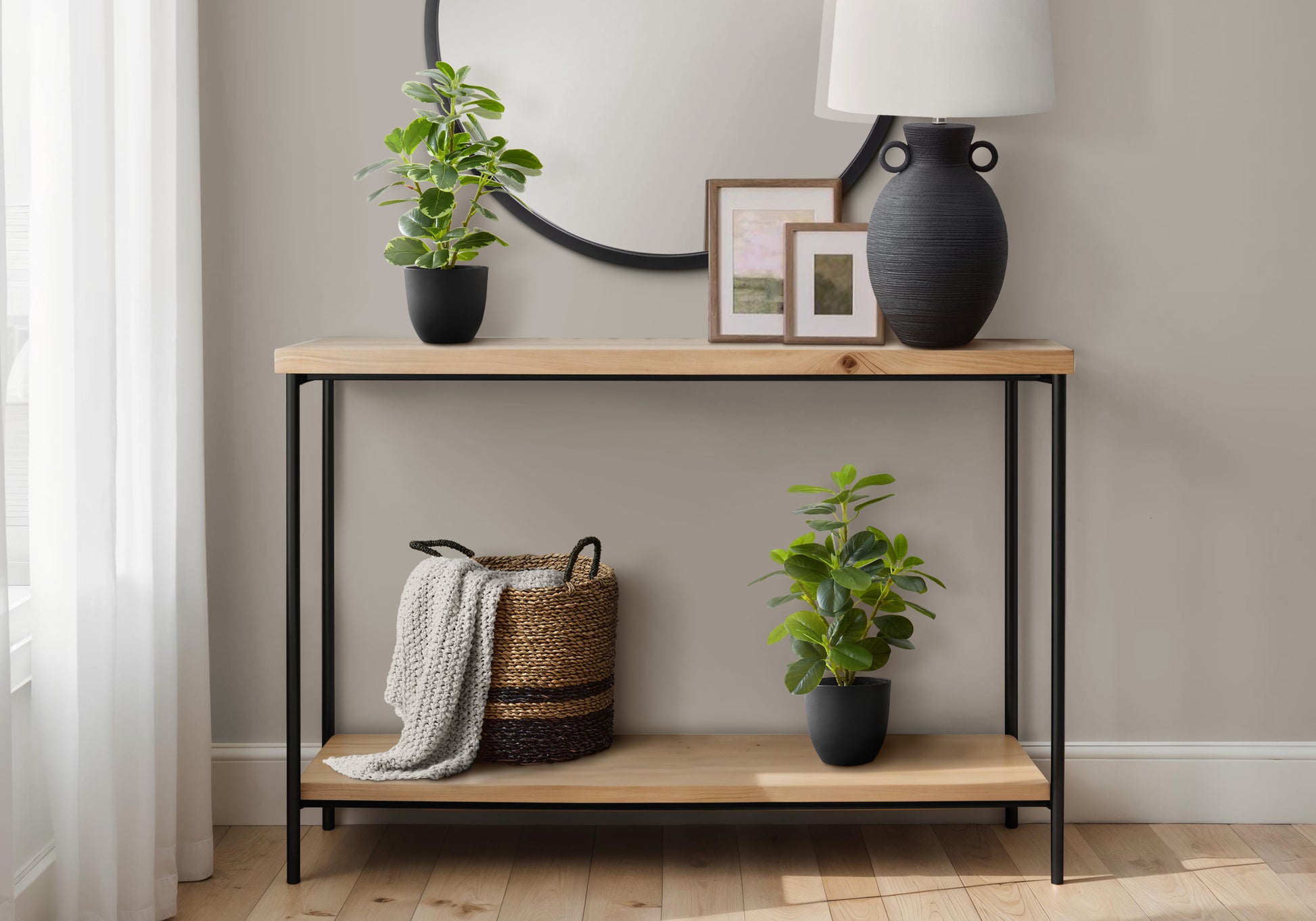 Artificial Plant - 2pcs / 14"H Ficus Elastica / 4" Pot-Artificial Plant-DECOROLALA