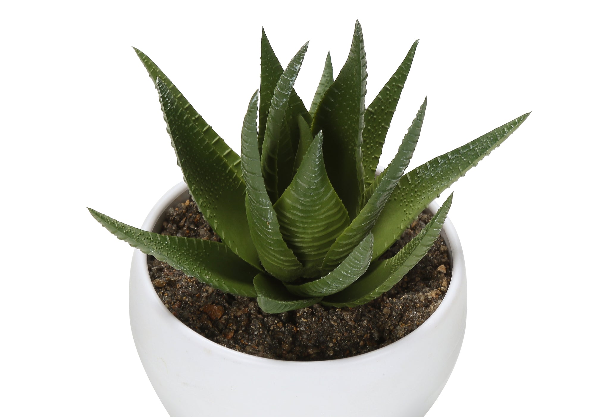 Artificial Plant - 3pcs / 6"H Succulent In A 3" White Pot-Artificial Plant-DECOROLALA
