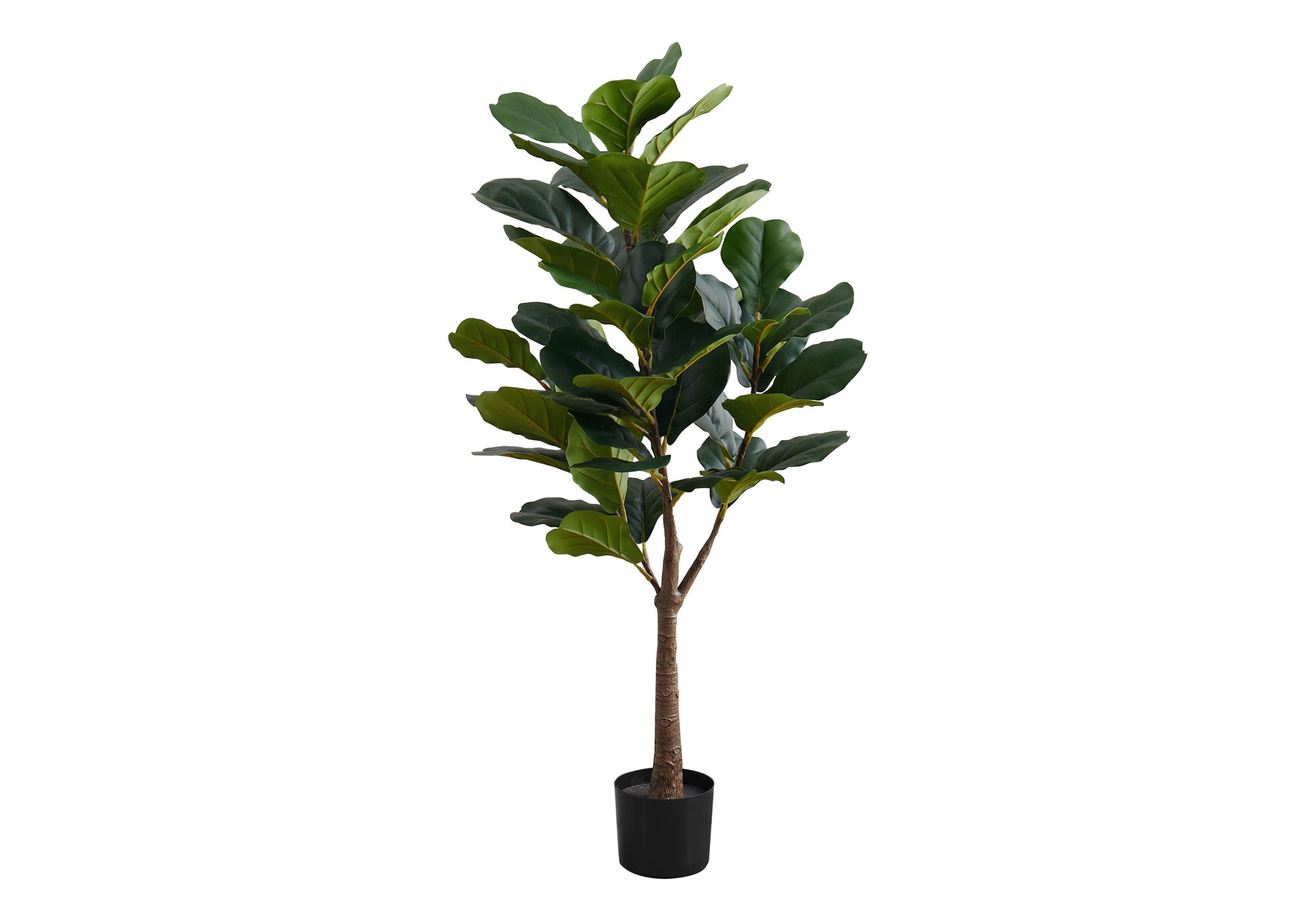 Artificial Plant 47"H Fiddle Tree, 6" Black Pot-Artificial Plant-DECOROLALA