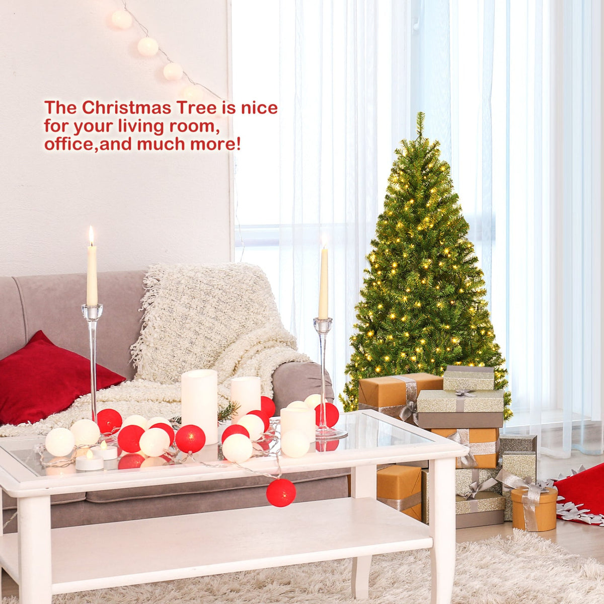 Artificial Premium Hinged Christmas Tree-4 ft-Christmas Trees-DECOROLALA