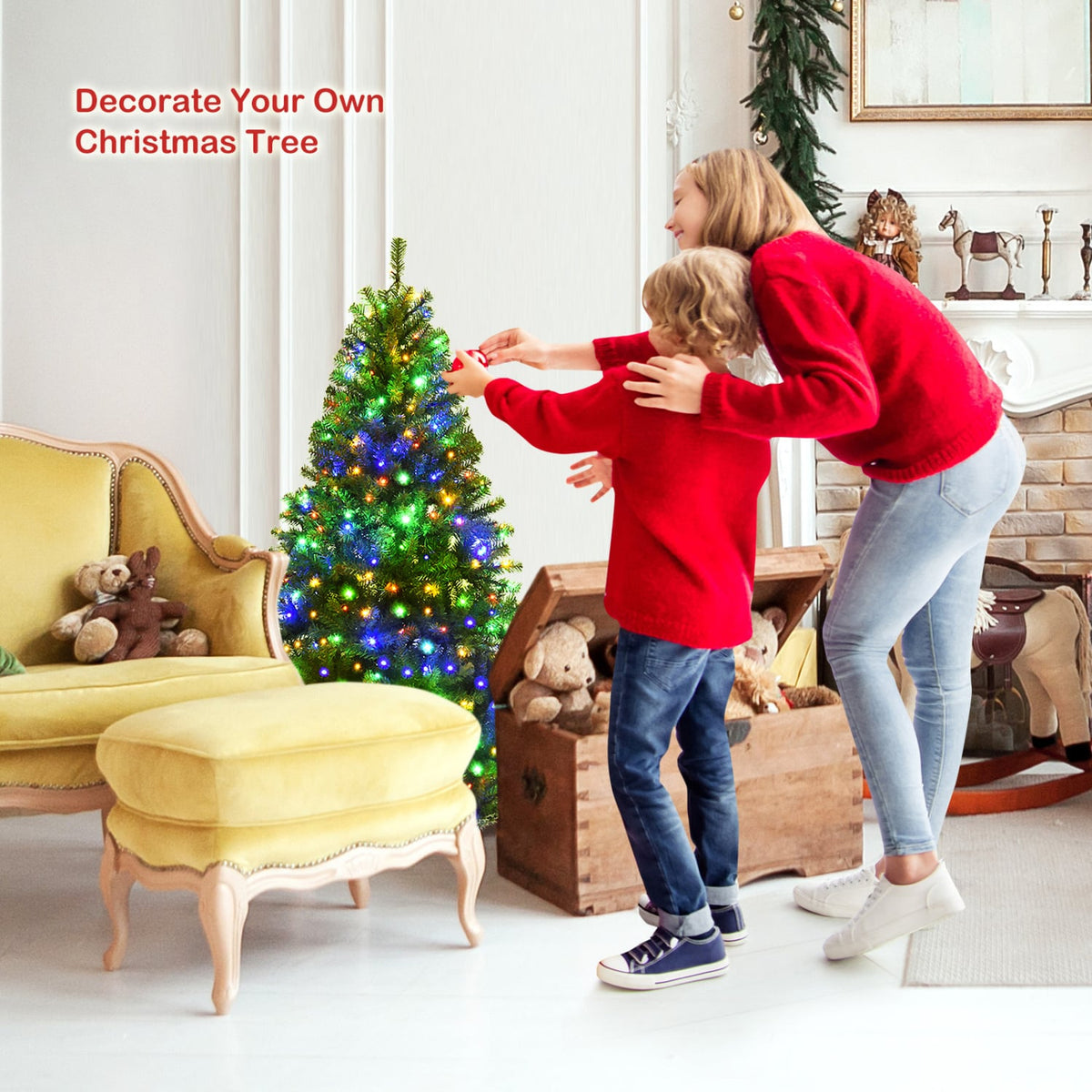 Artificial Premium Hinged Christmas Tree-4 ft-Christmas Trees-DECOROLALA