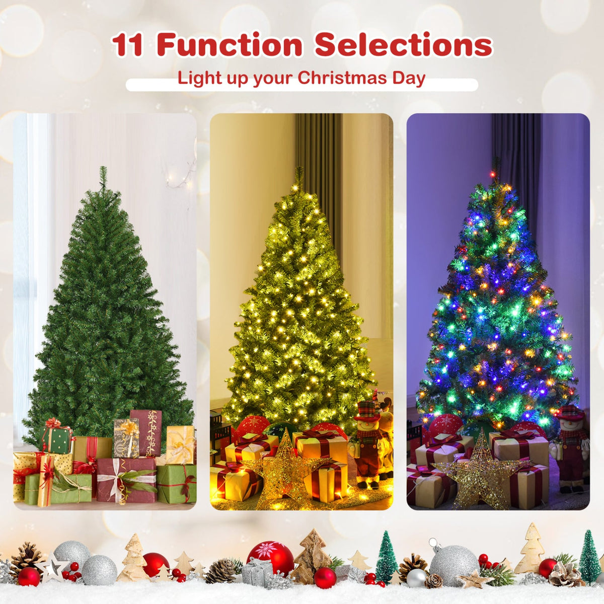 Artificial Premium Hinged Christmas Tree-4 ft-Christmas Trees-DECOROLALA