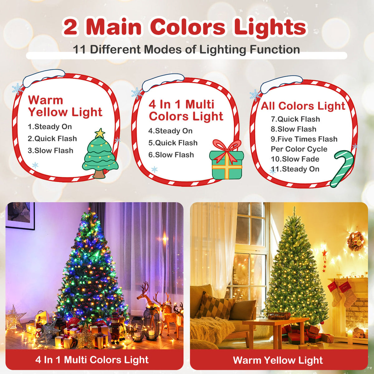 Artificial Premium Hinged Christmas Tree-6 Feet-Christmas Trees-DECOROLALA