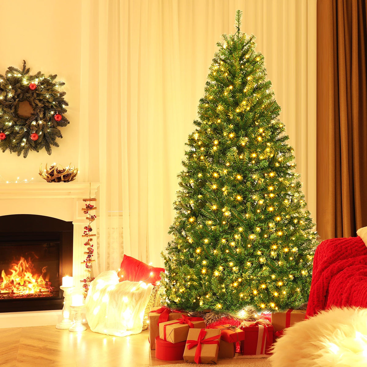 Artificial Premium Hinged Christmas Tree-6 Feet-Christmas Trees-DECOROLALA