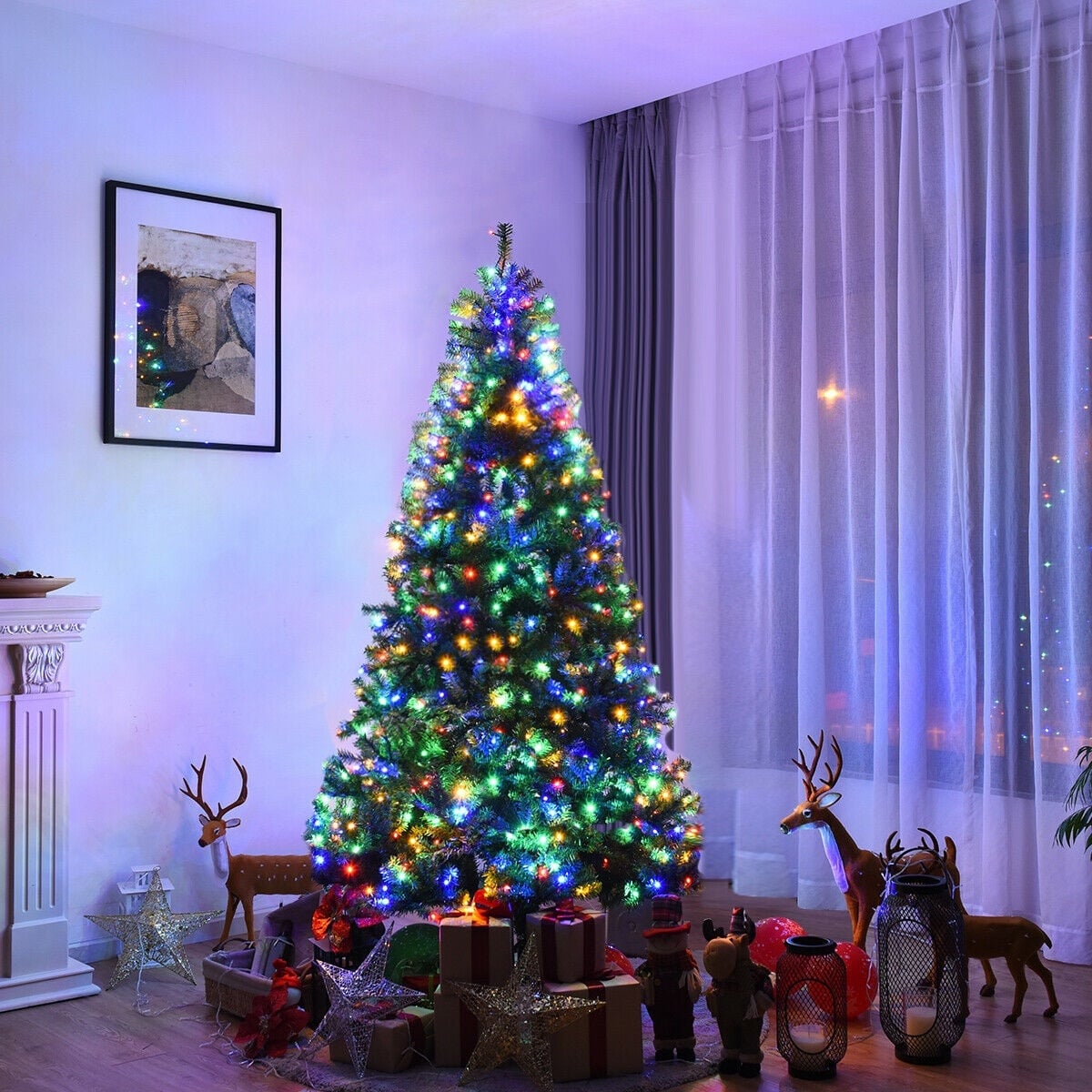Artificial Premium Hinged Christmas Tree-7 ft-Christmas Trees-DECOROLALA