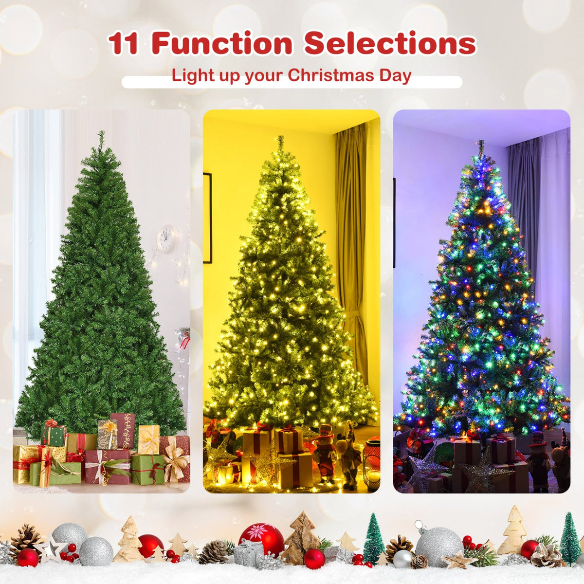 Artificial Premium Hinged Christmas Tree-8 Feet-Christmas Trees-DECOROLALA