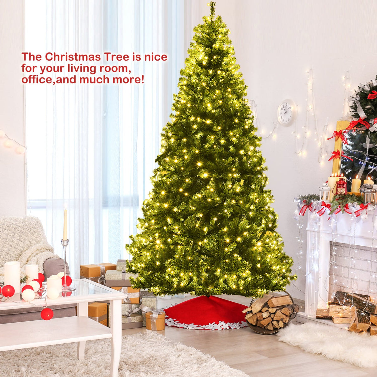 Artificial Premium Hinged Christmas Tree-8 Feet-Christmas Trees-DECOROLALA